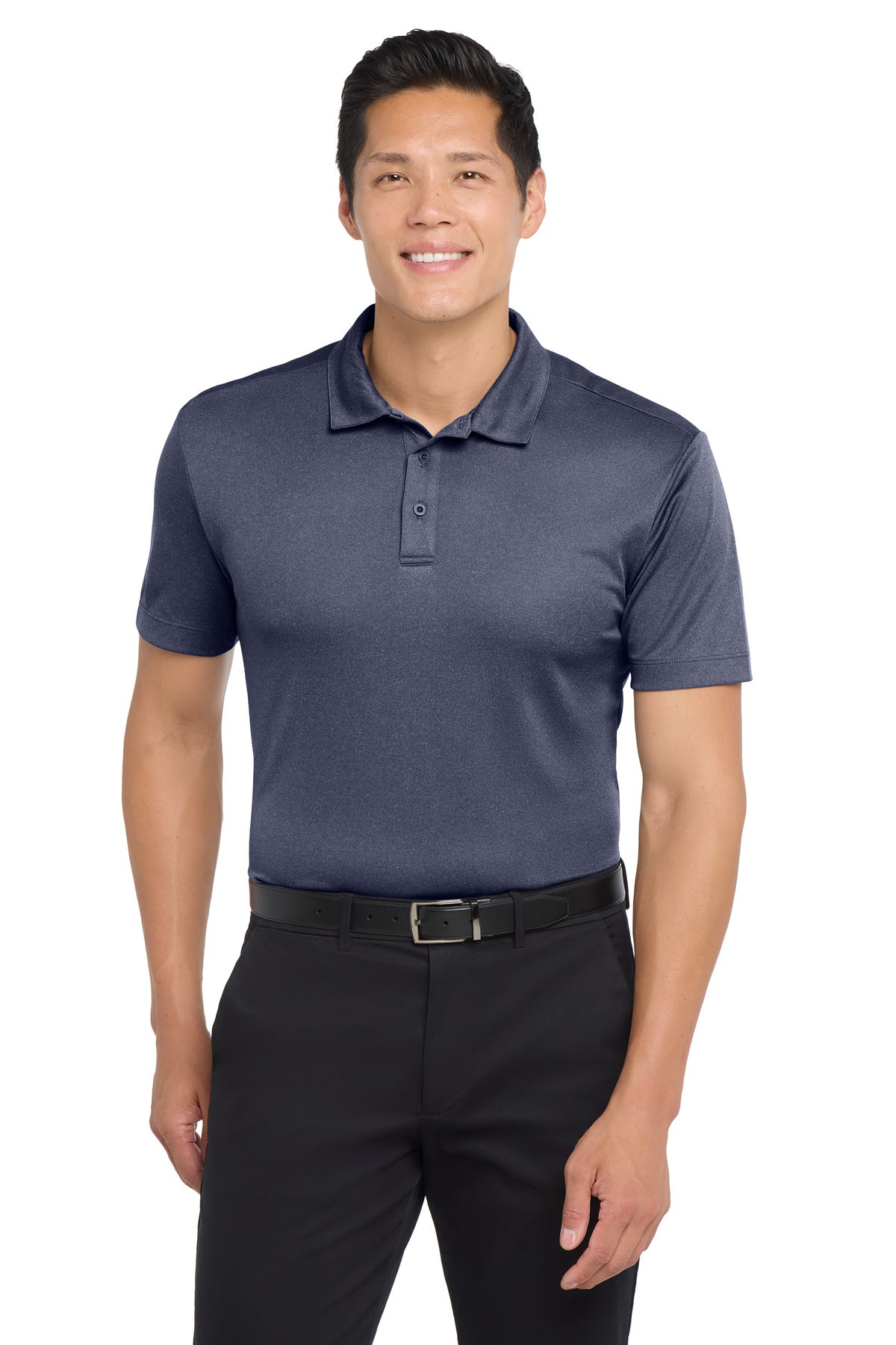 Custom Embroidery or DTF Print - Port Authority ® Heathered Silk Touch ™ Performance Polo. K542