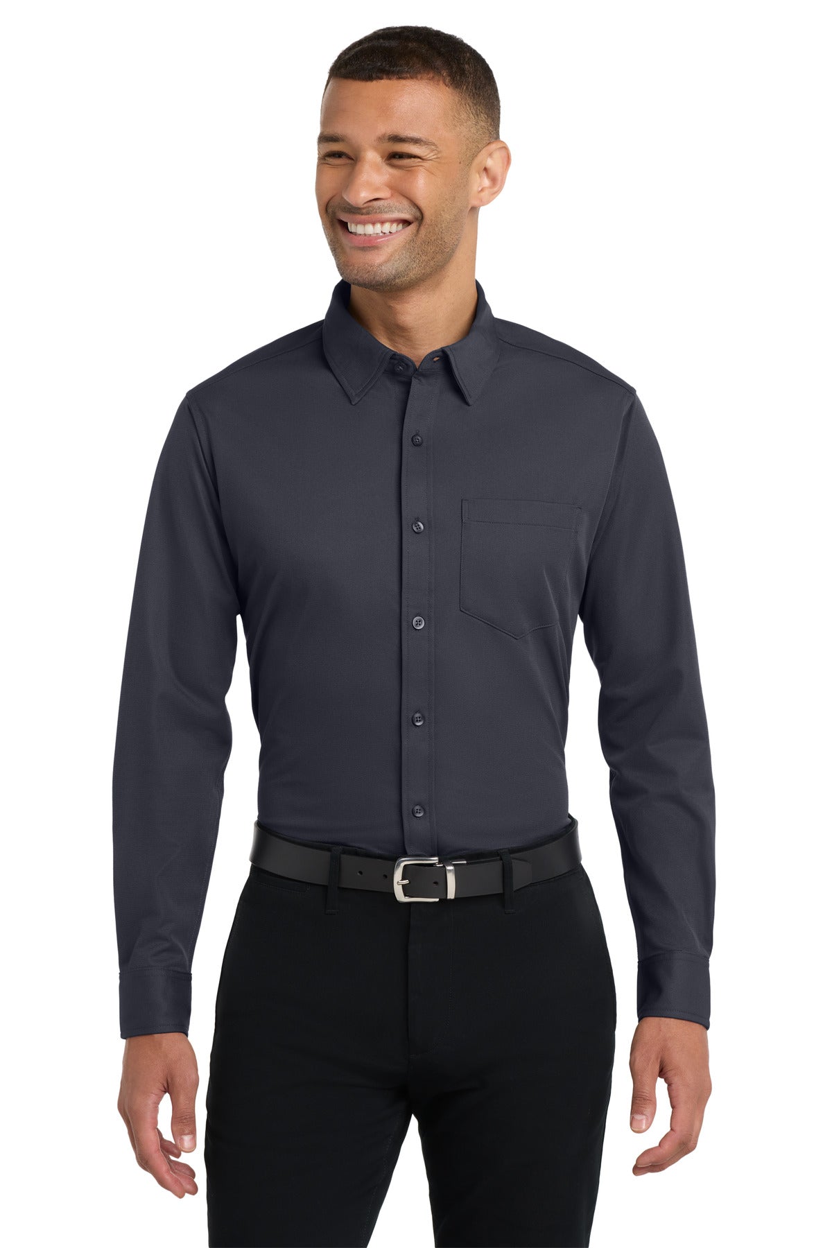 Custom Embroidery or DTF Print - Port Authority ® Dimension Knit Dress Shirt. K570