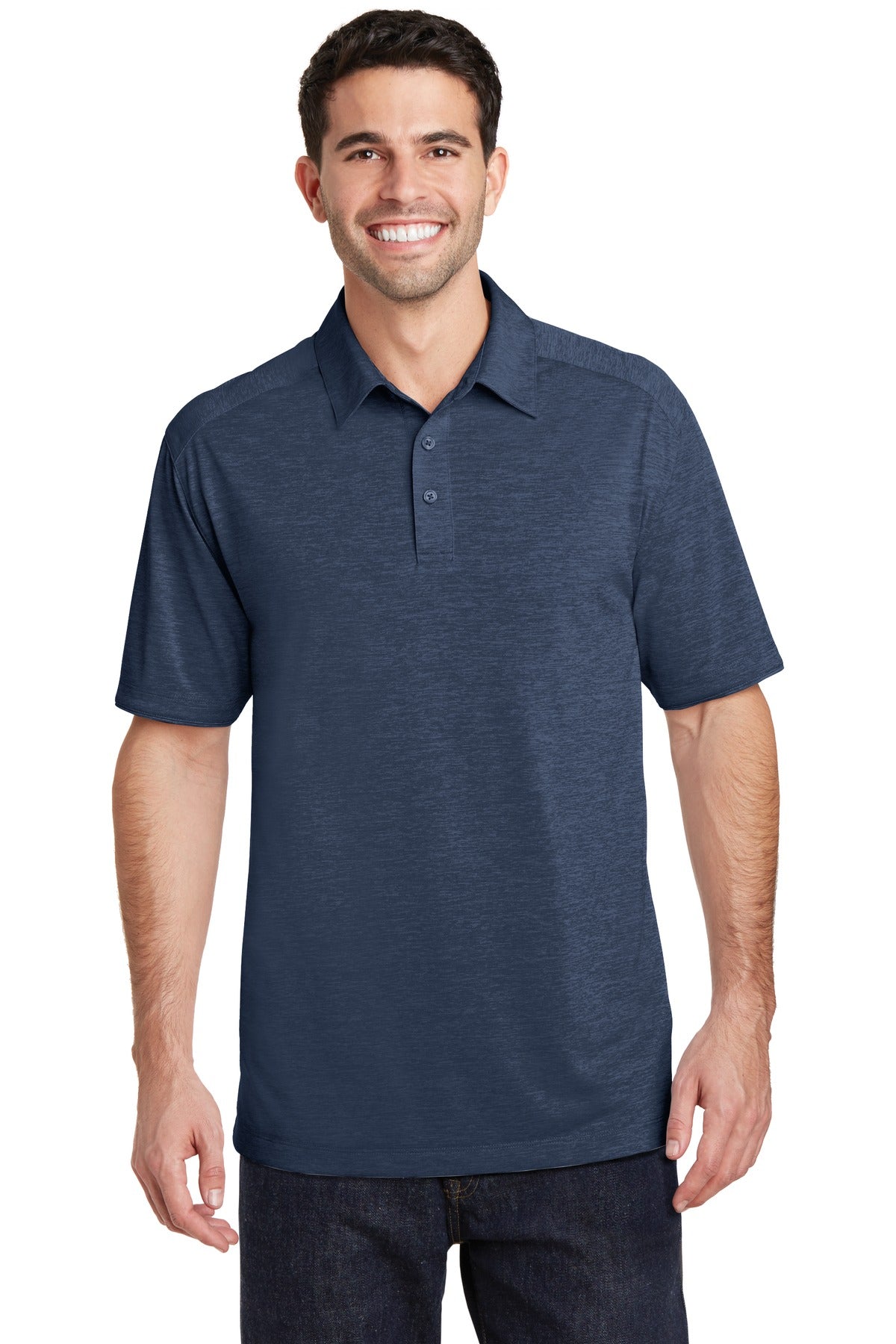 Custom Embroidery or DTF Print - Port Authority ® Digi Heather Performance Polo. K574