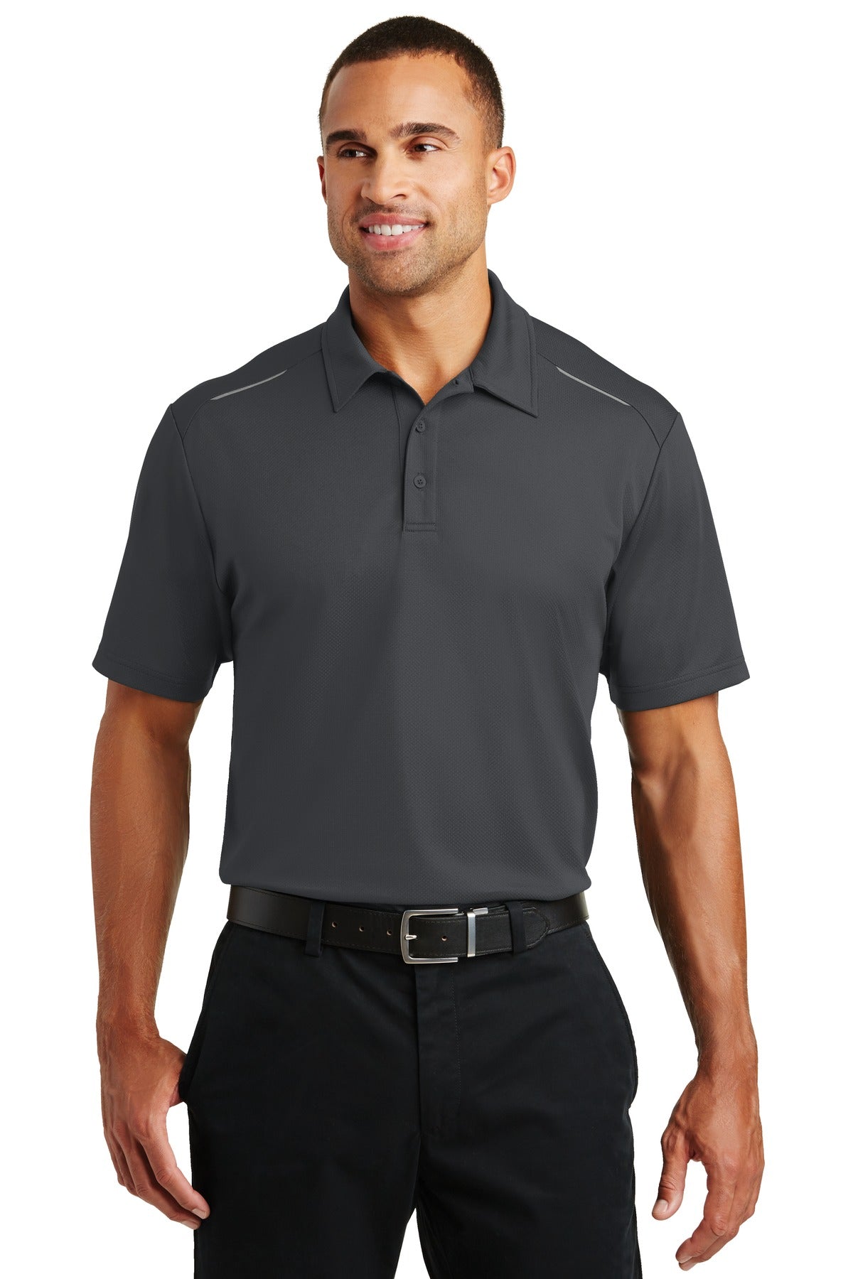 Custom Embroidered - Port Authority© Pinpoint Mesh Polo. K580