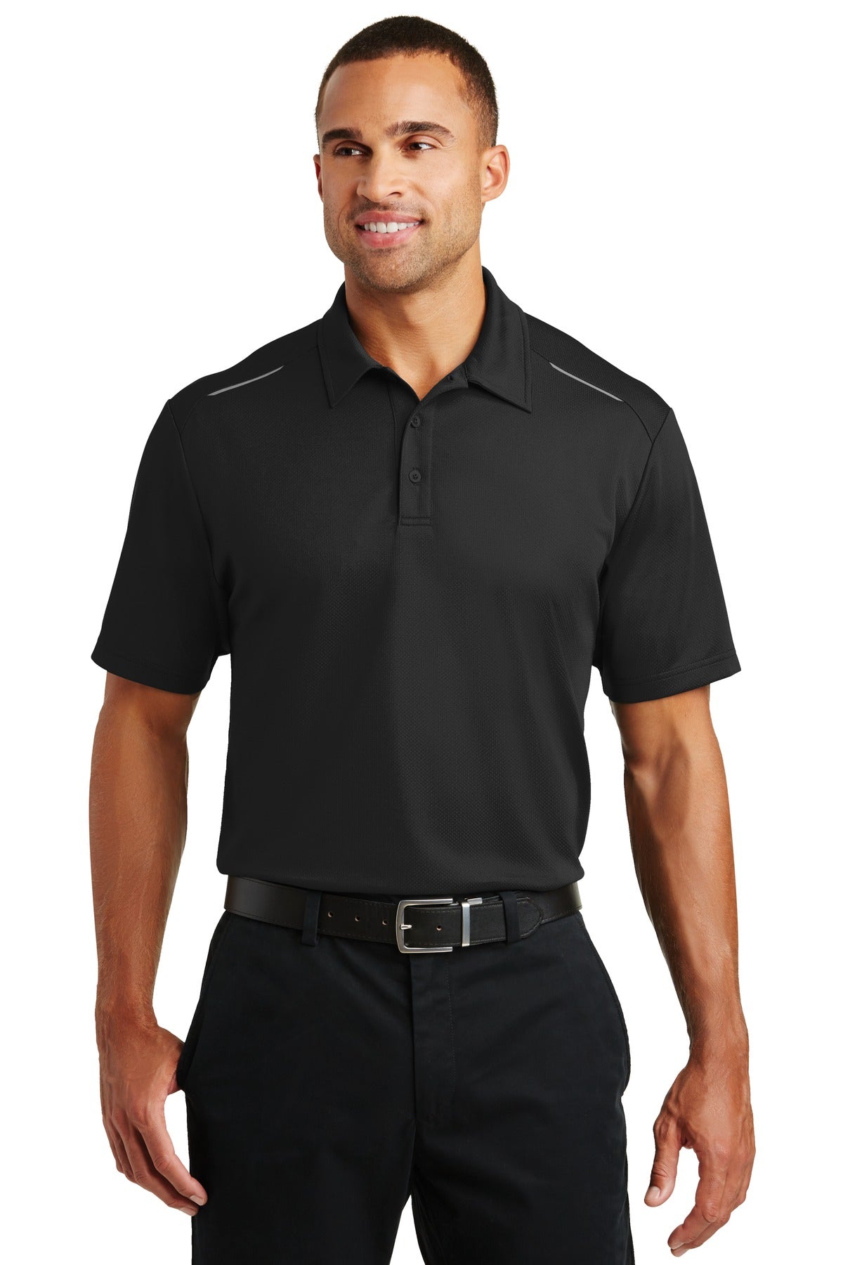 Custom Embroidered - Port Authority© Pinpoint Mesh Polo. K580