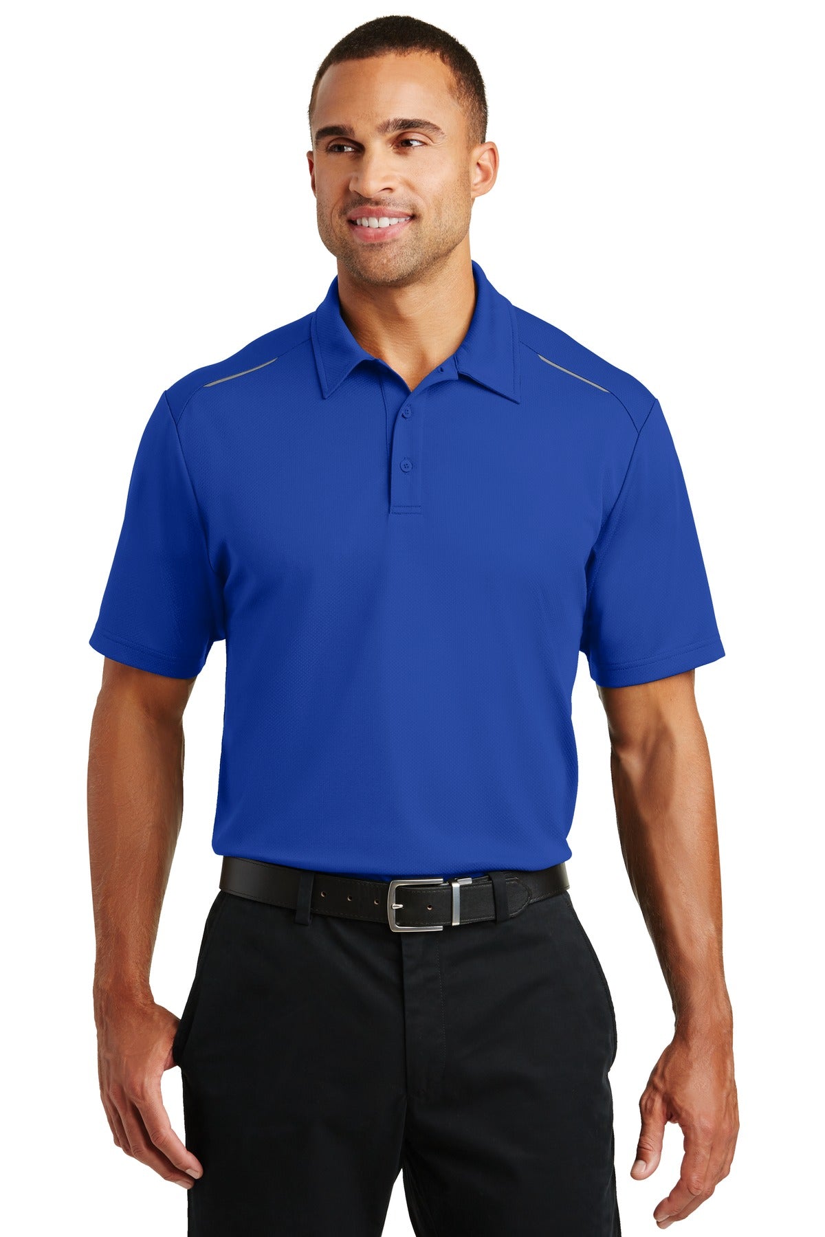 Custom Embroidered - Port Authority© Pinpoint Mesh Polo. K580