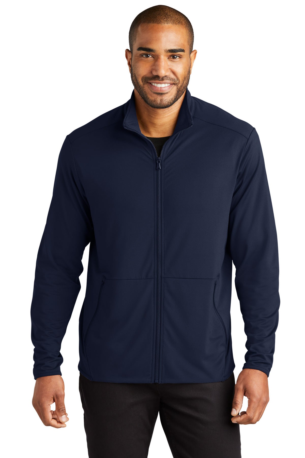 Custom Embroidered or DTF Print on Port Authority ® Accord Stretch Fleece Full-Zip K595