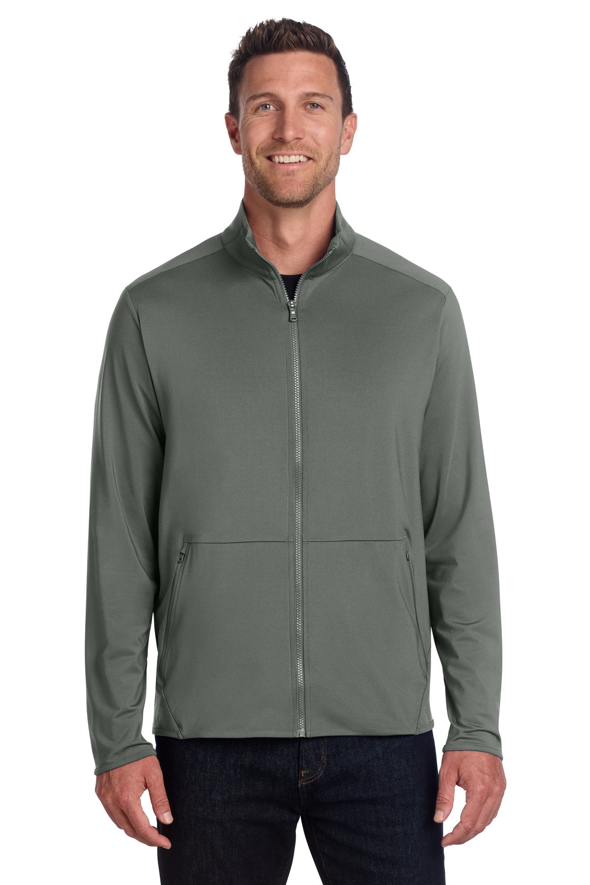 Custom Embroidery or DTF Print - Port Authority ® Accord Stretch Fleece Full-Zip K595