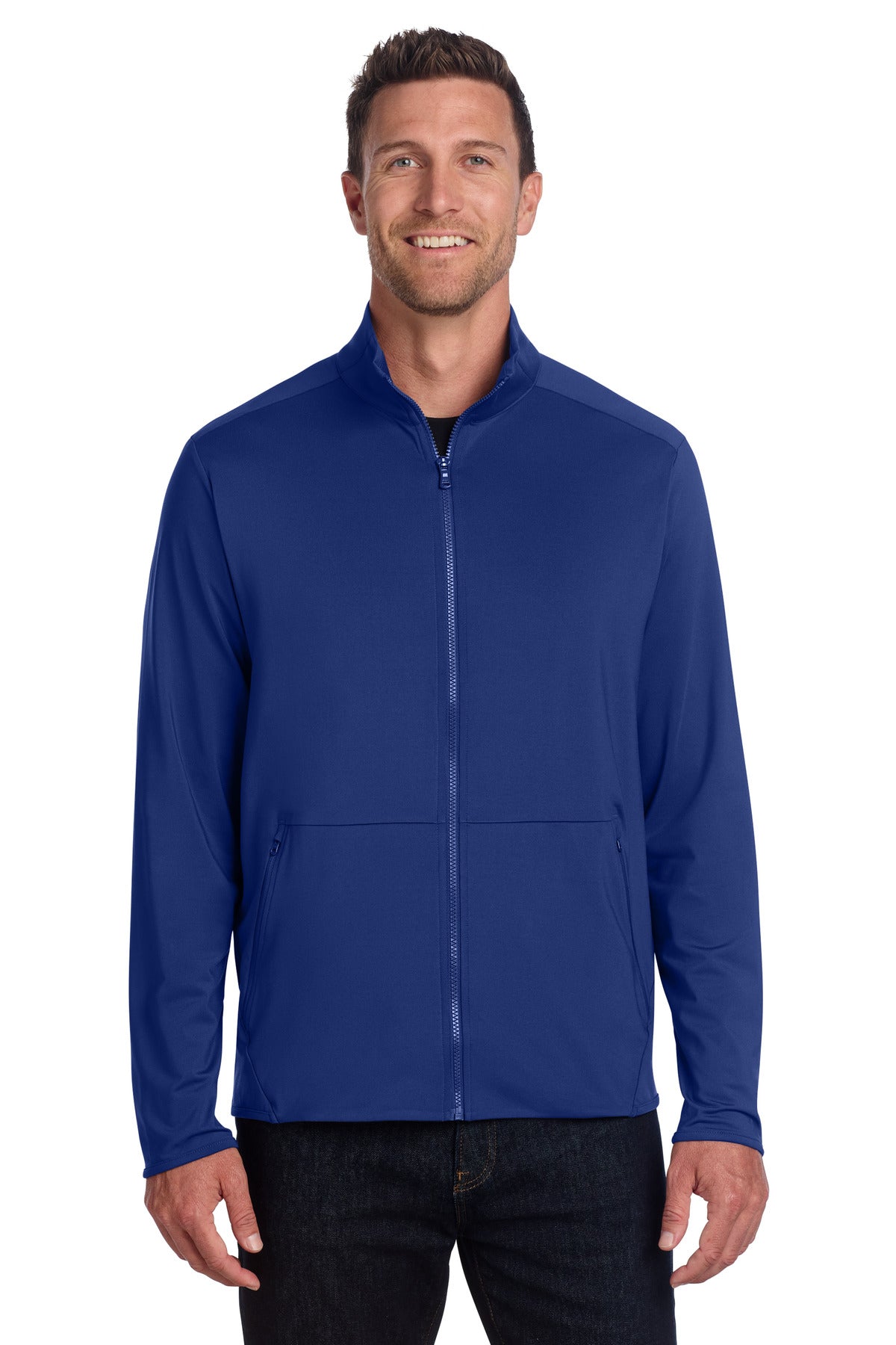 Custom Embroidery or DTF Print - Port Authority ® Accord Stretch Fleece Full-Zip K595