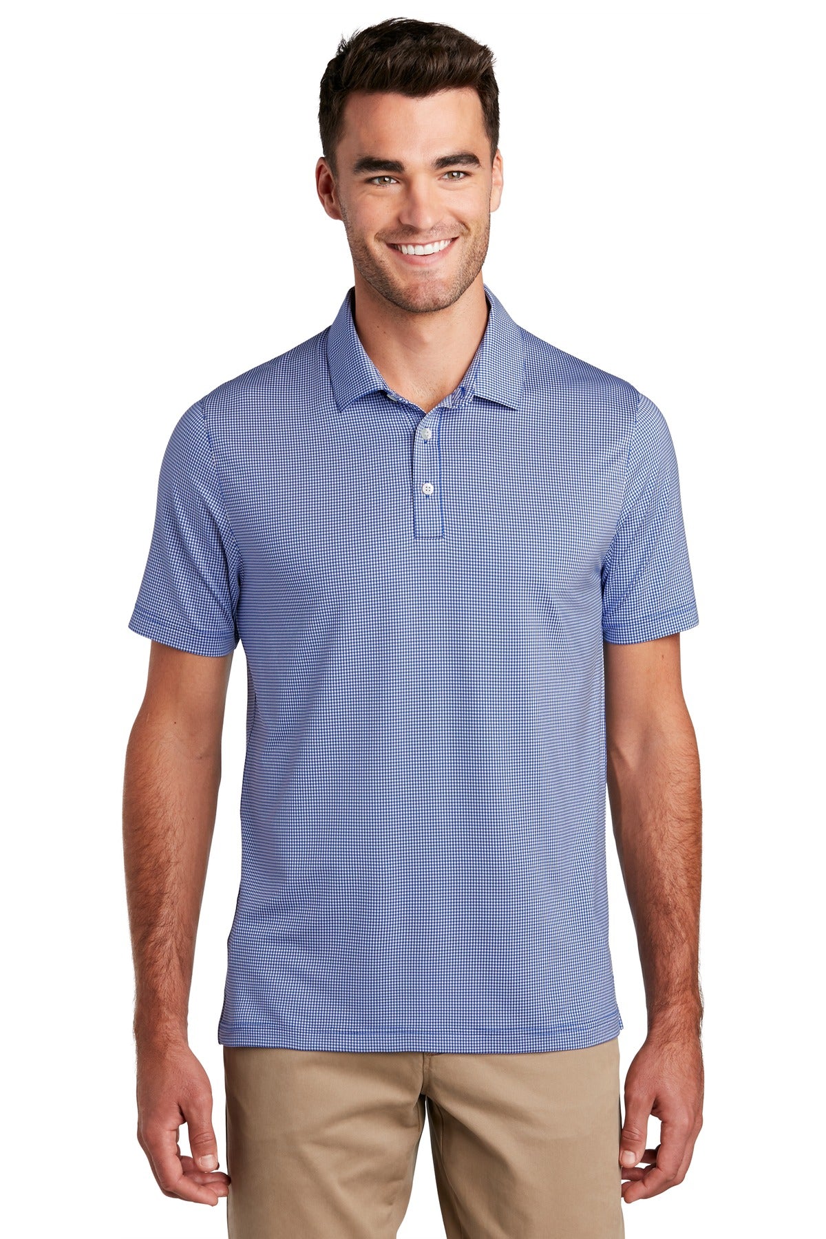 Custom Embroidered - Port Authority © Gingham Polo K646