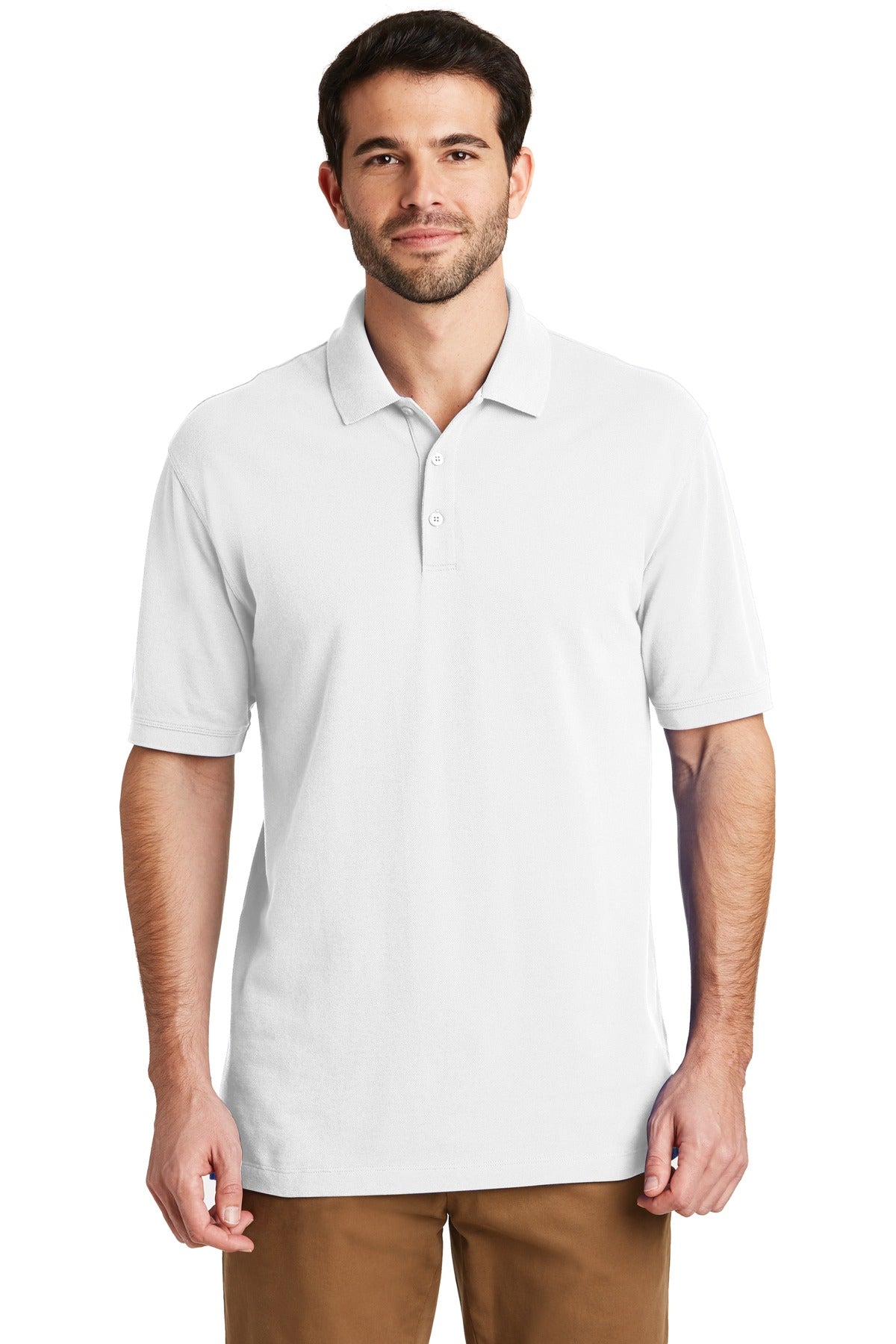 Custom Embroidered - Port Authority© EZCotton© Polo. K8000