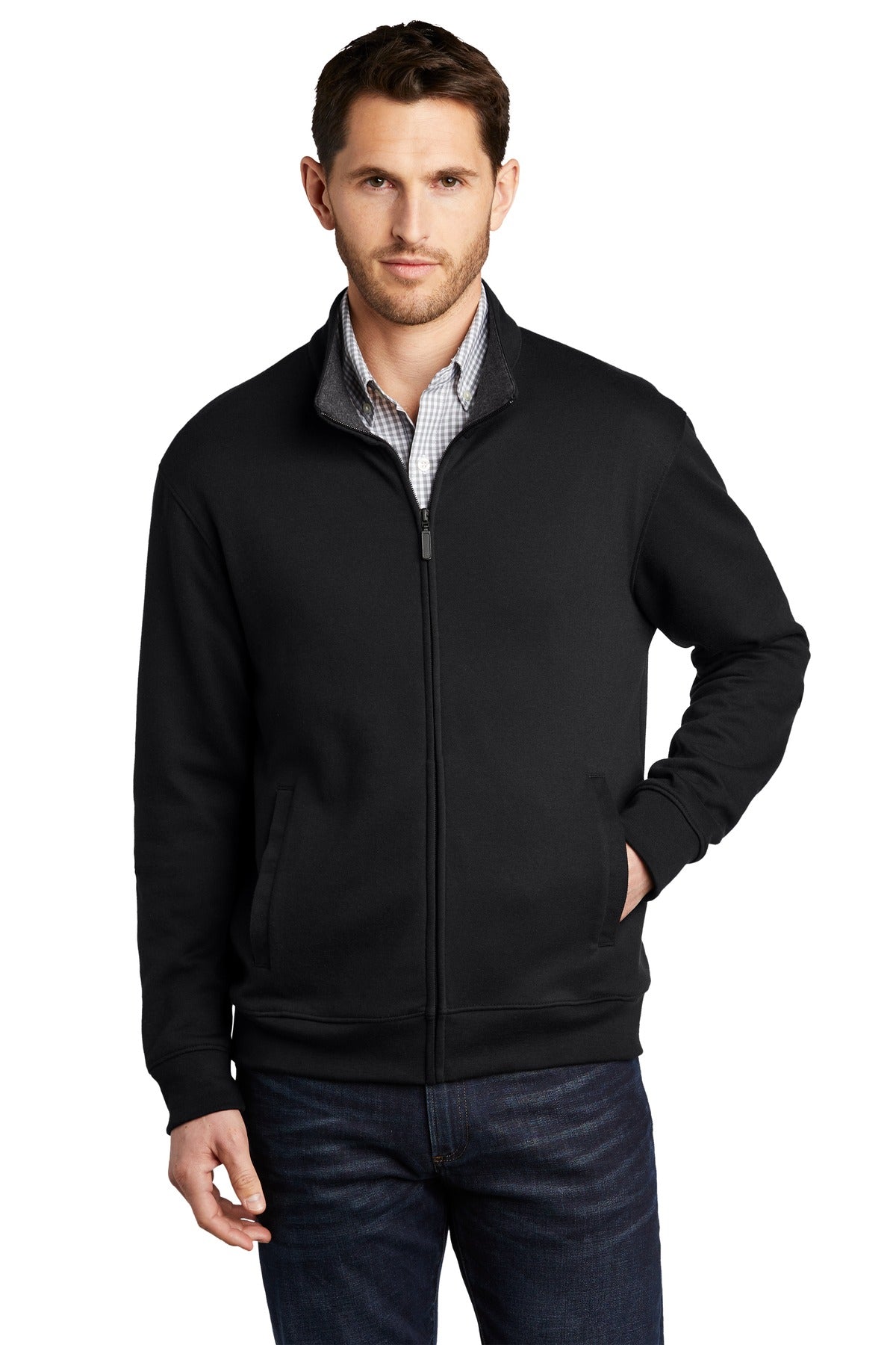 Custom Embroidery or DTF Print - Port Authority ® Interlock Full-Zip. K809