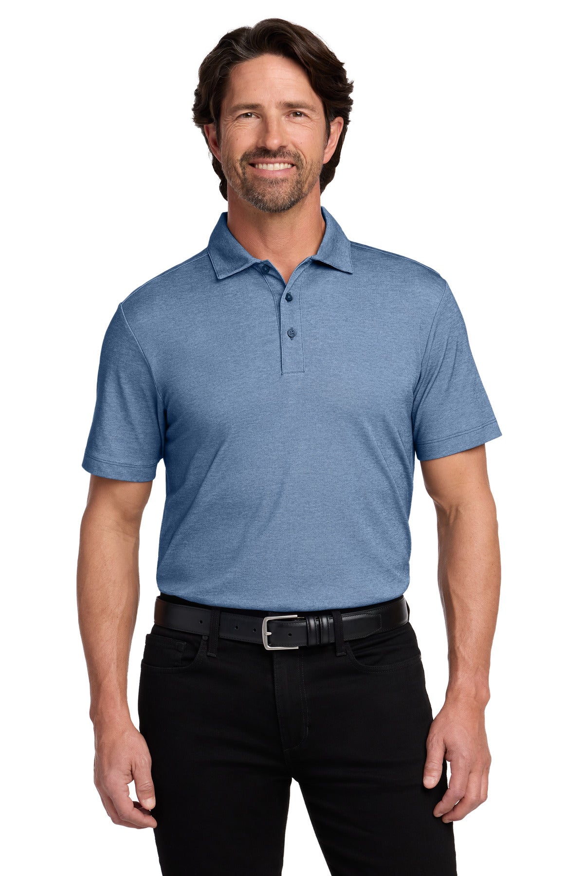Custom Embroidery or DTF Print - Port Authority ® Fine Pique Blend Polo K830