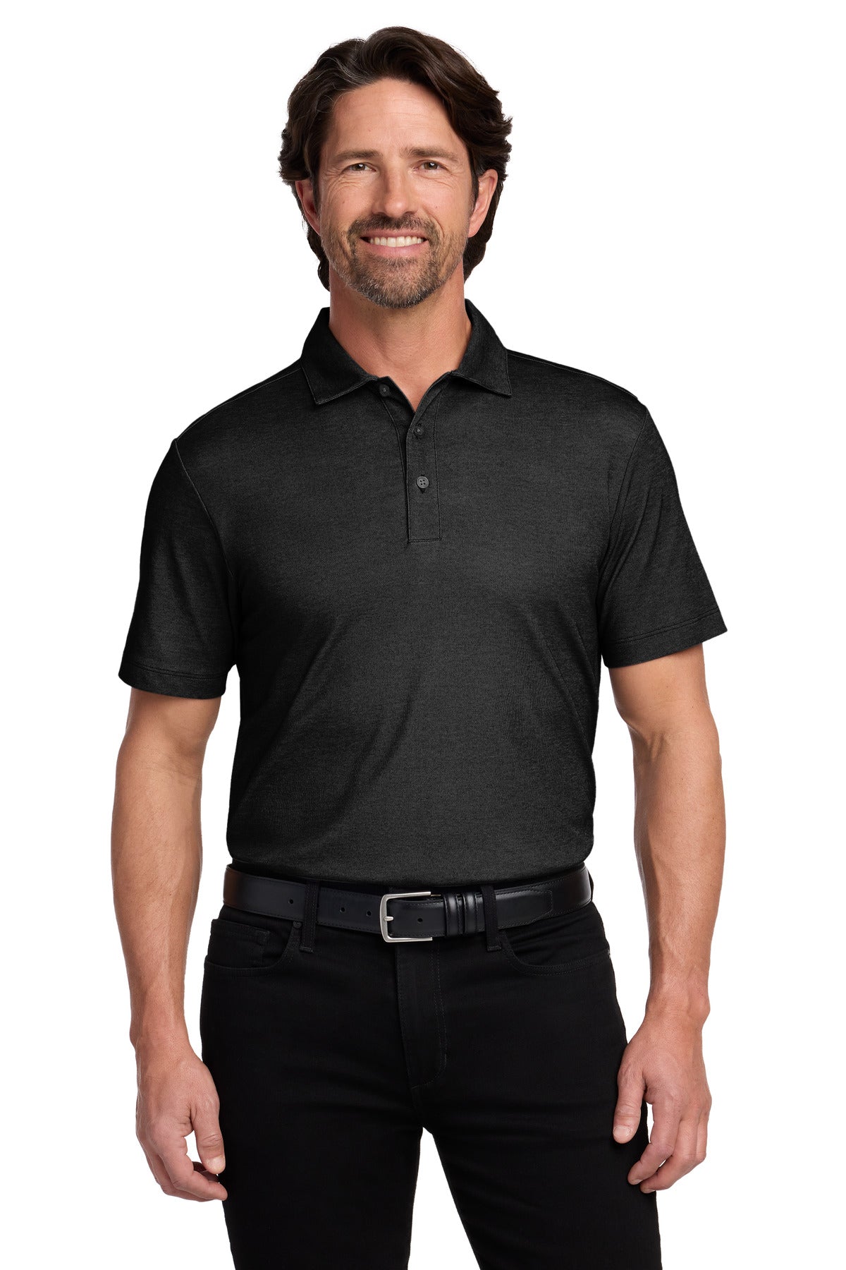 Custom Embroidery or DTF Print - Port Authority ® Fine Pique Blend Polo K830