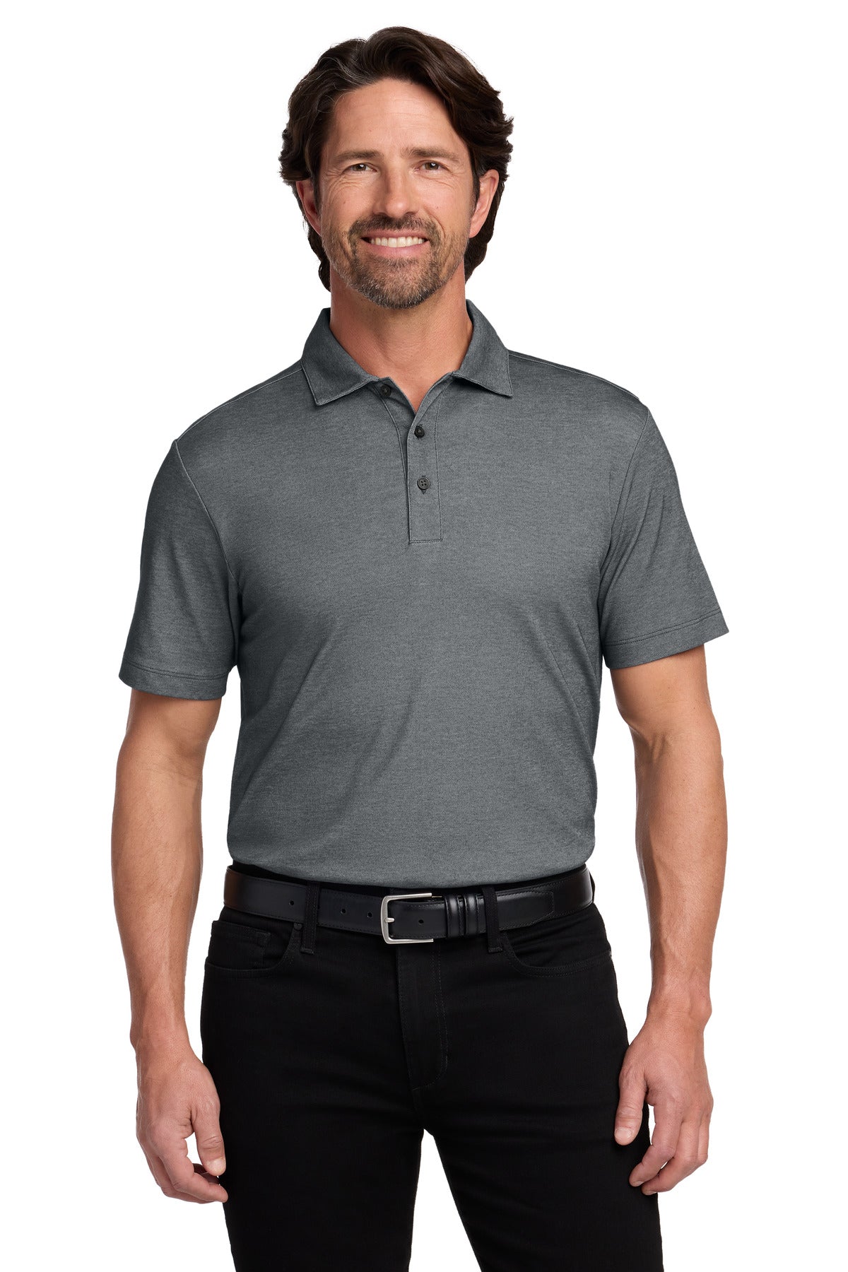Custom Embroidery or DTF Print - Port Authority ® Fine Pique Blend Polo K830