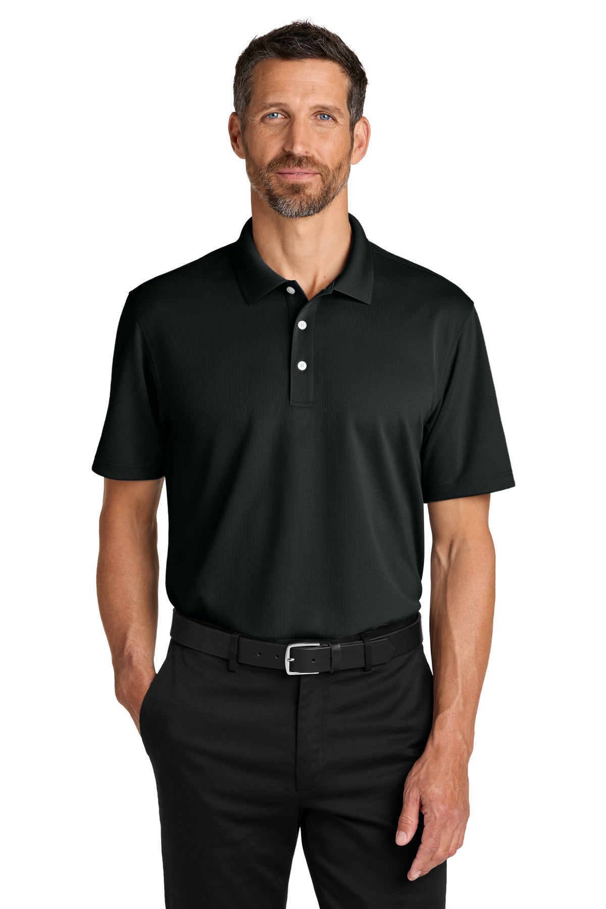 Custom Embroidery or DTF Print - Port Authority ® Dry Zone ® Stain-Release Grid Polo K845