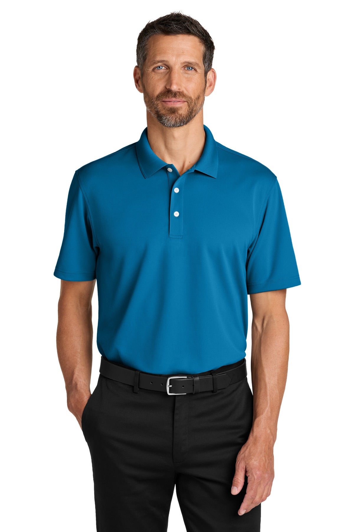 Custom Embroidery or DTF Print - Port Authority ® Dry Zone ® Stain-Release Grid Polo K845