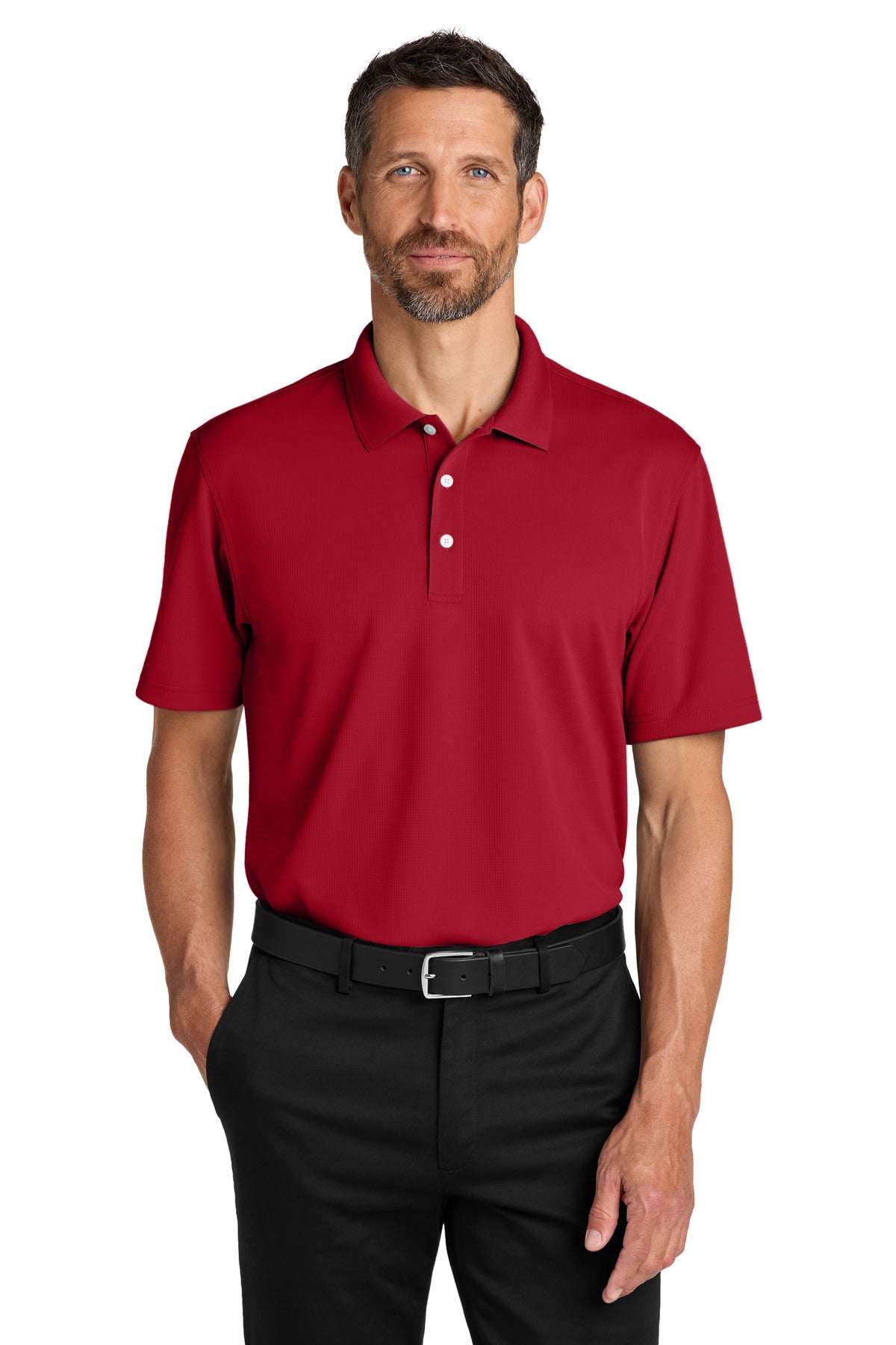 Custom Embroidery or DTF Print - Port Authority ® Dry Zone ® Stain-Release Grid Polo K845