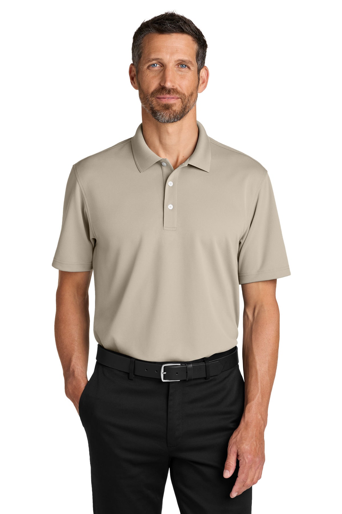 Custom Embroidery or DTF Print - Port Authority ® Dry Zone ® Stain-Release Grid Polo K845