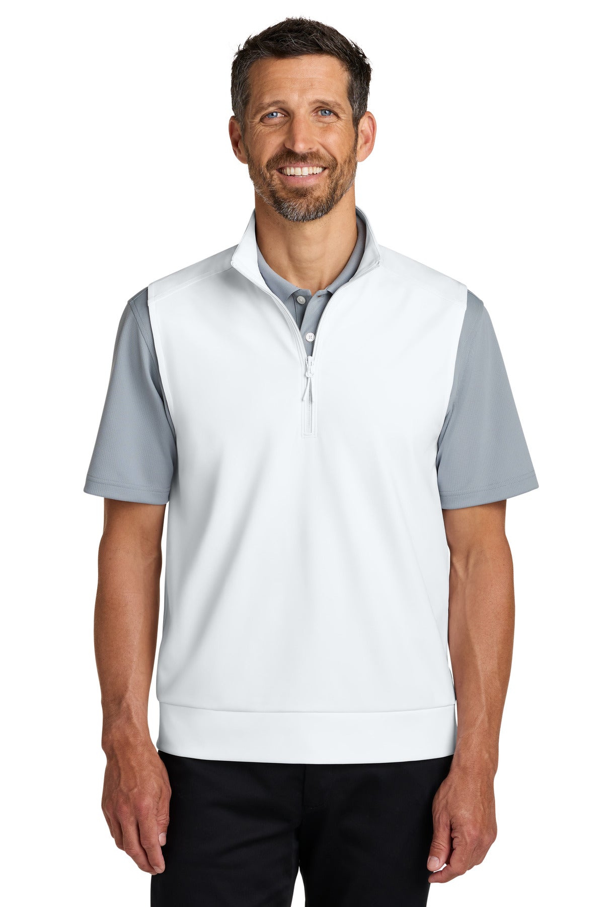 Custom Embroidery or DTF Print - Port Authority ® C-FREE ® Double Knit 1/4-Zip Vest K880V