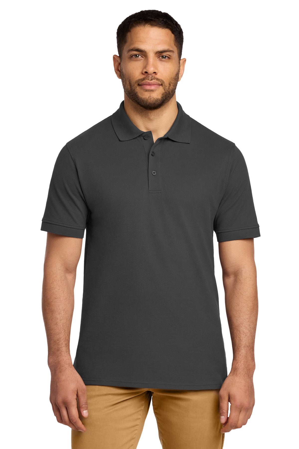 Custom Embroidery or DTF Print - Port & Co ® Combed Ring Spun Pique Polo. KP1500