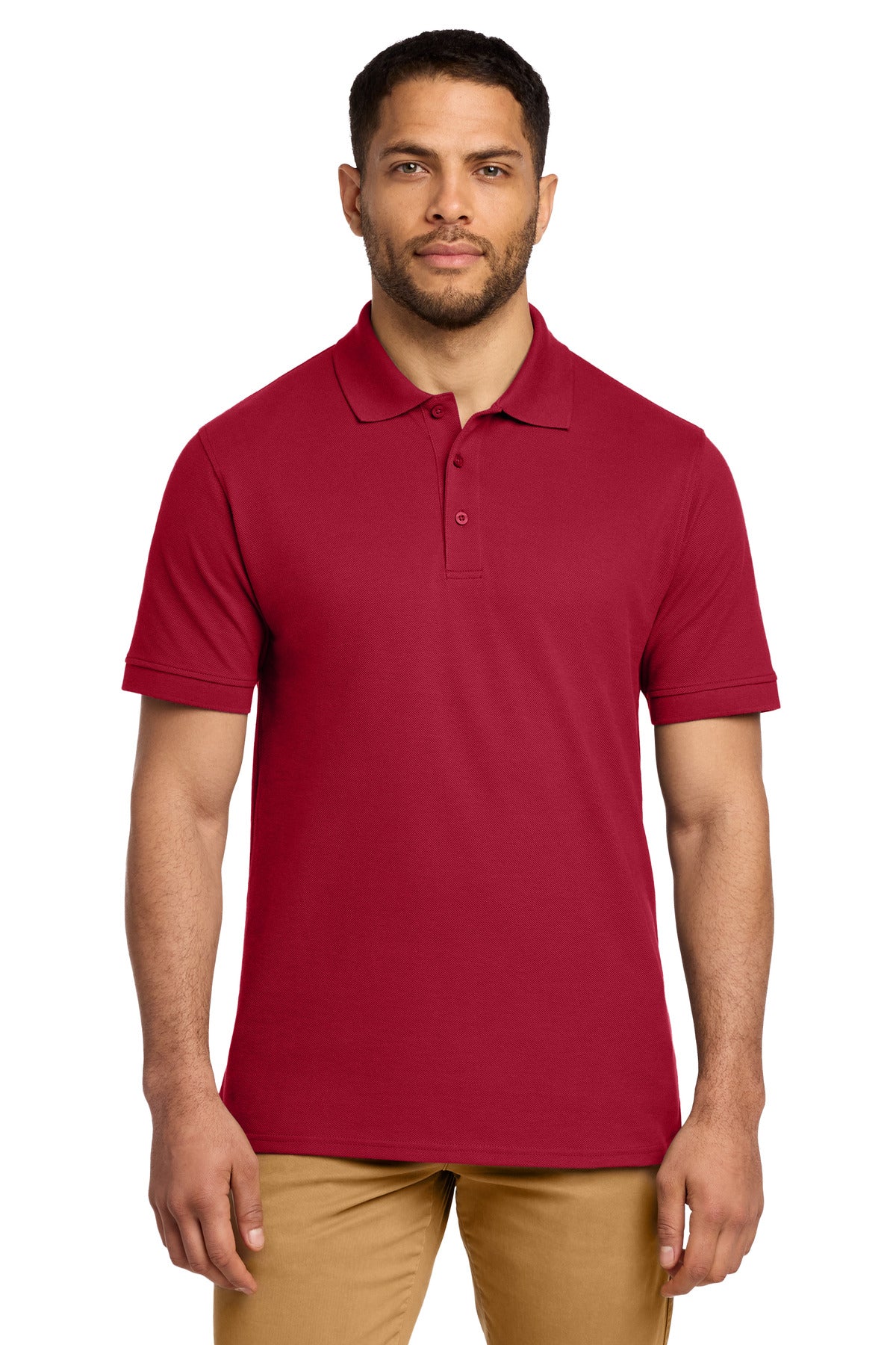 Custom Embroidery or DTF Print - Port & Co ® Combed Ring Spun Pique Polo. KP1500