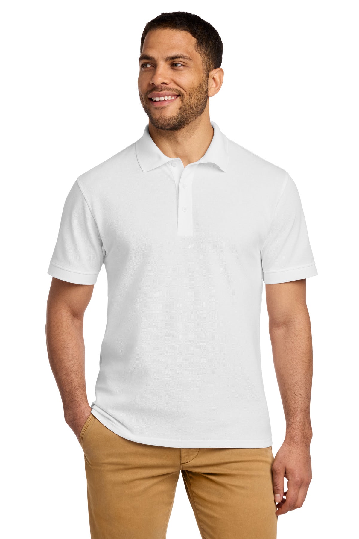 Custom Embroidery or DTF Print - Port & Co ® Combed Ring Spun Pique Polo. KP1500