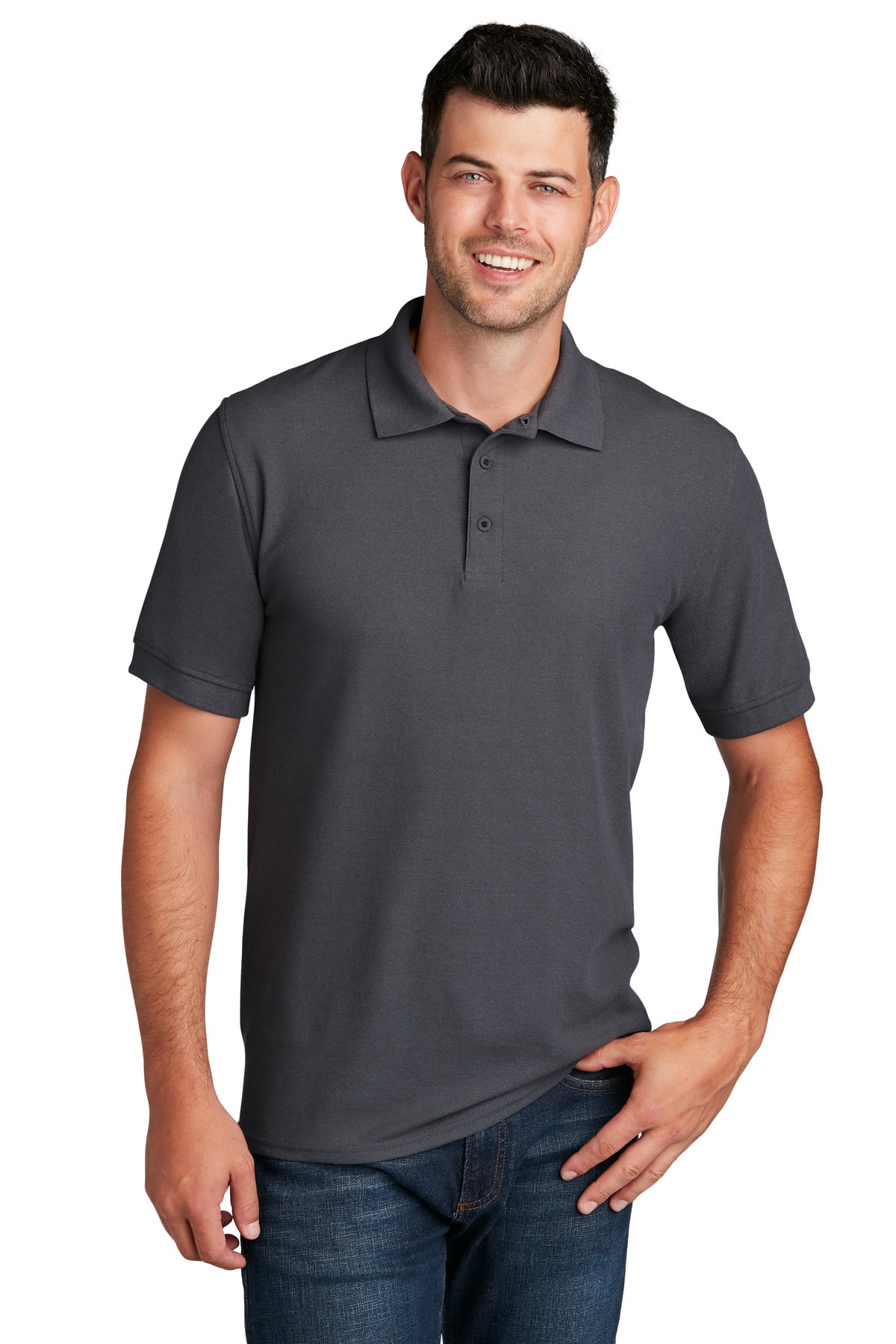 Custom Embroidered - Port & Company© Core Blend Pique Polo. KP155