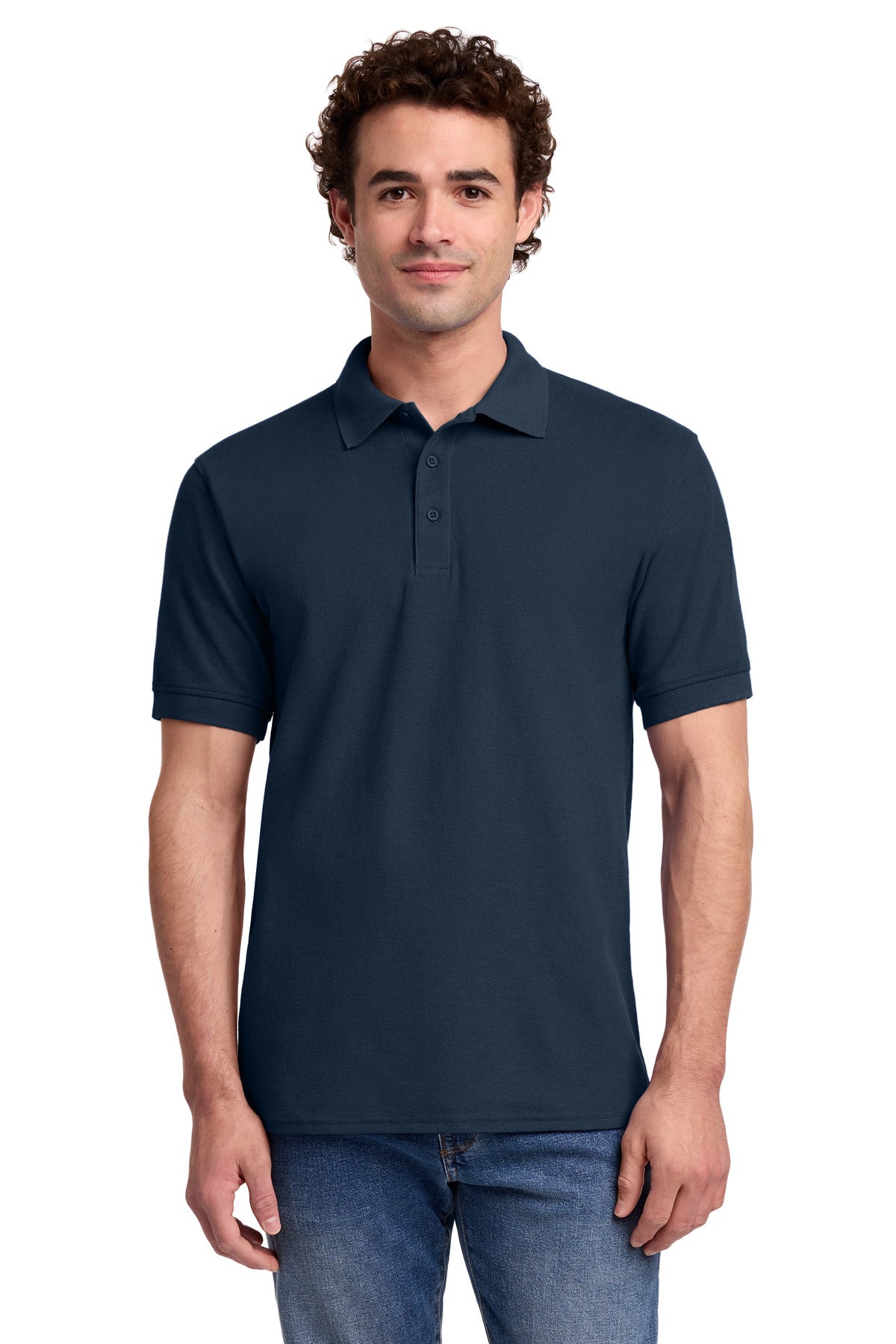 Custom Embroidery or DTF Print - Port & Co ® Core Blend Pique Polo. KP155