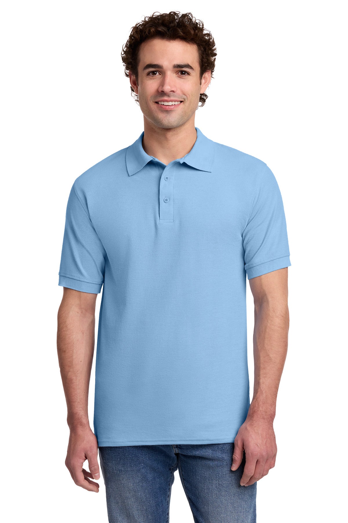 Custom Embroidery or DTF Print - Port & Co ® Core Blend Pique Polo. KP155