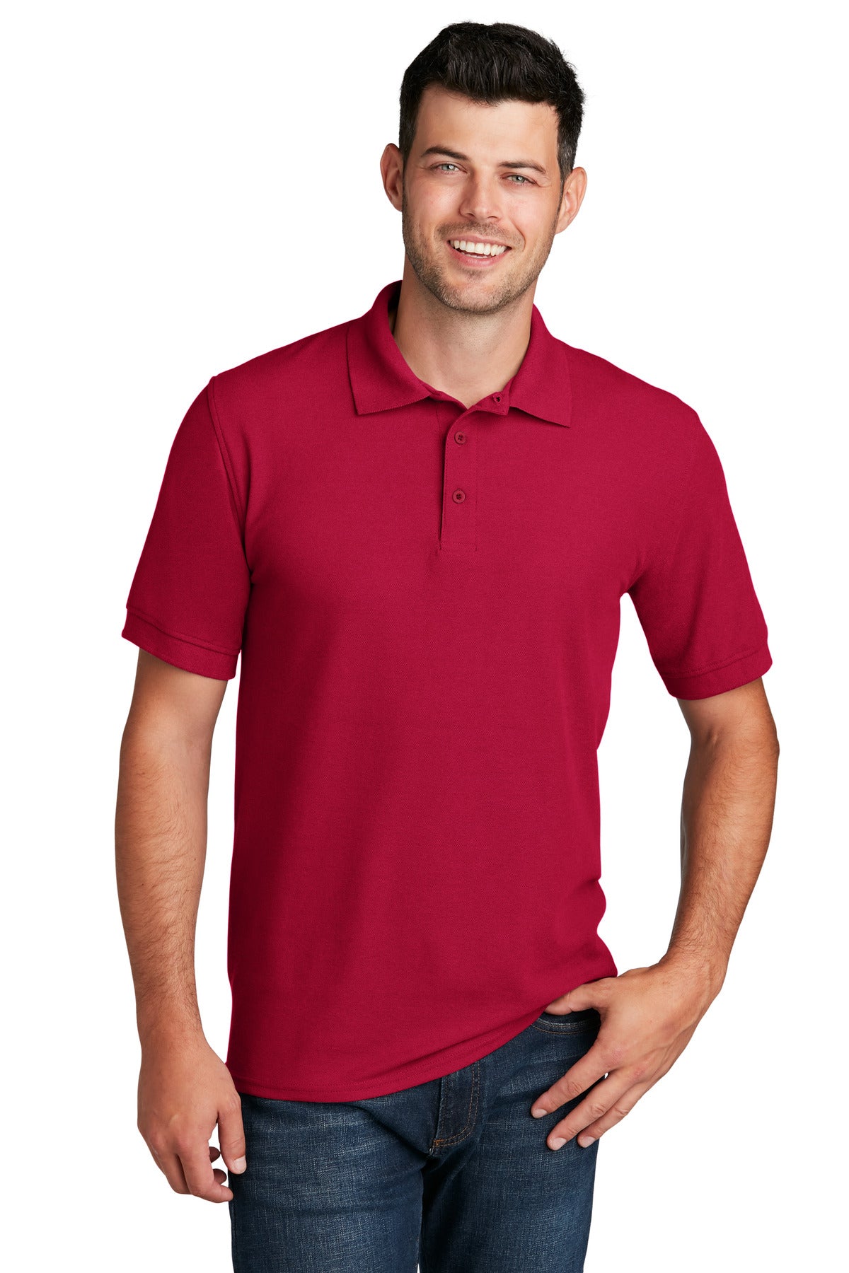 Custom Embroidered - Port & Company© Core Blend Pique Polo. KP155
