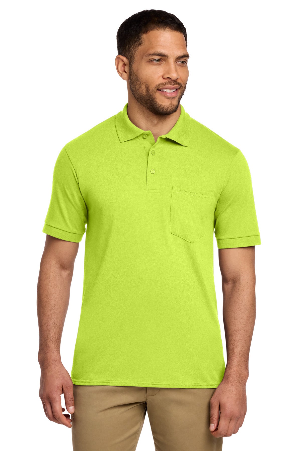 Custom Embroidery or DTF Print - Port & Co ® Core Blend Jersey Knit Pocket Polo. KP55P