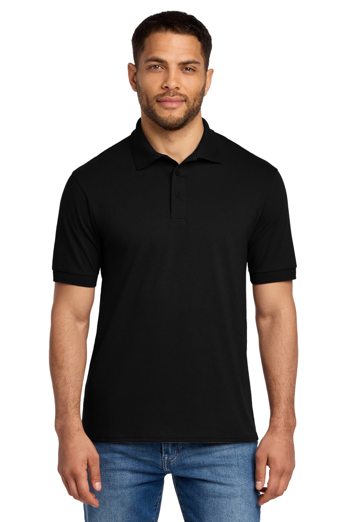Custom Embroidery or DTF Print - Port & Co ® Tall Core Blend Jersey Knit Polo. KP55T