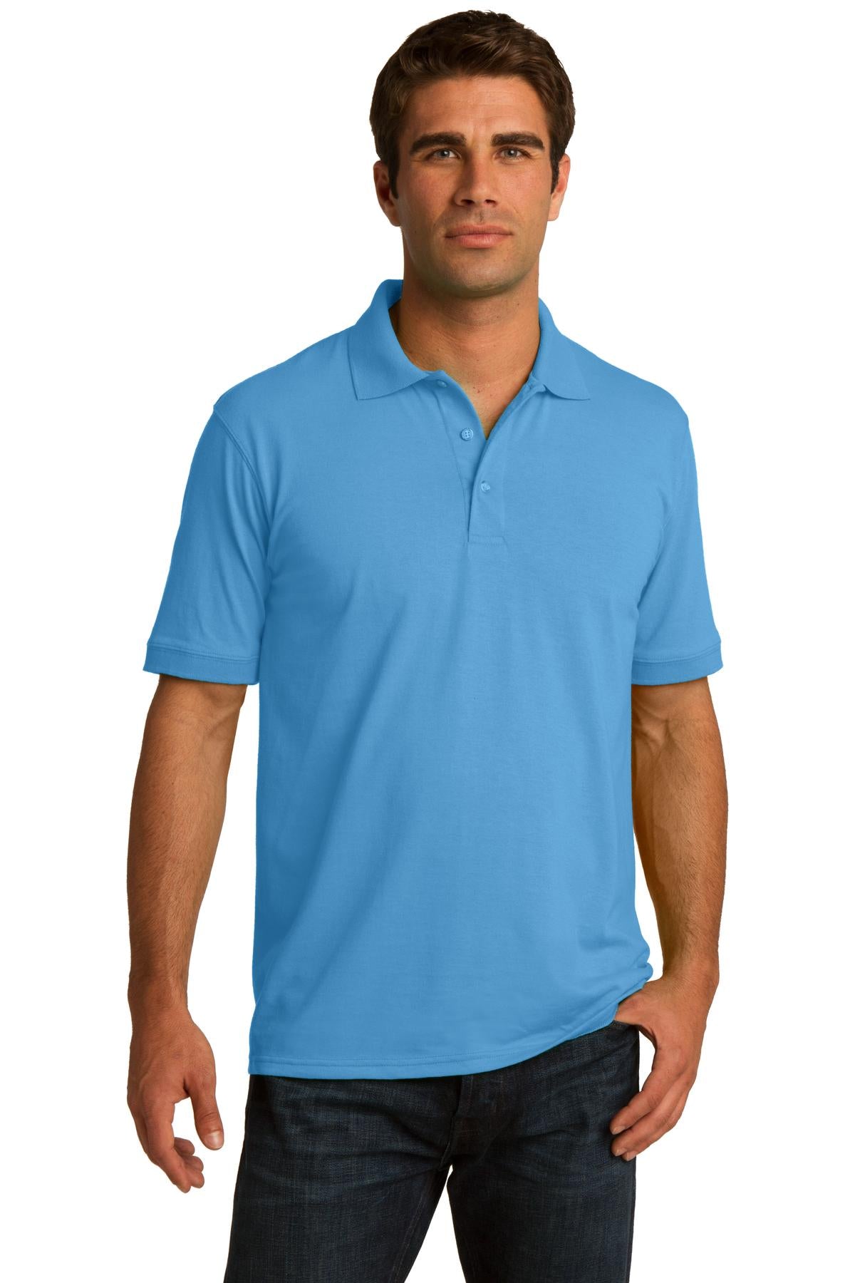 Custom Embroidered - Port & Company© Core Blend Jersey Knit Polo. KP55