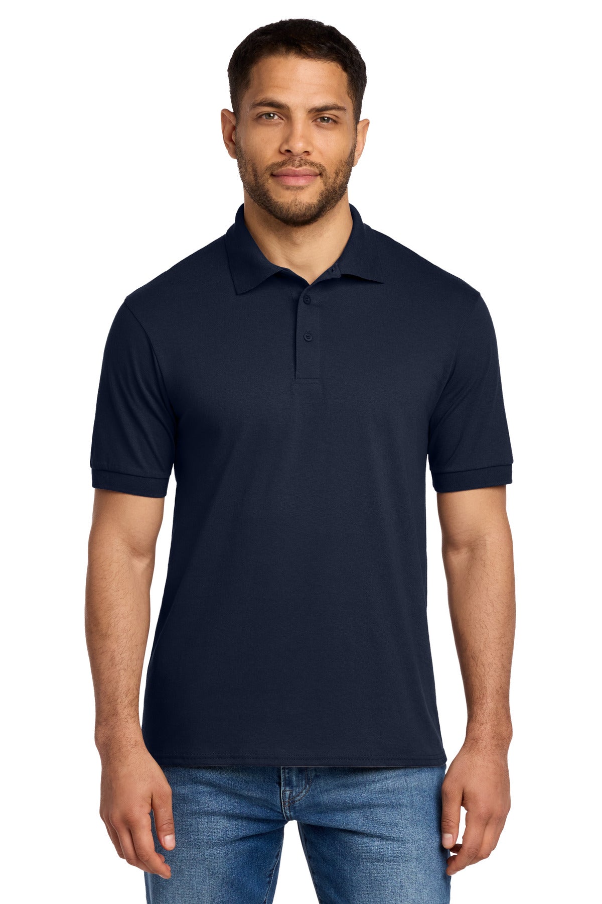 Custom Embroidery or DTF Print - Port & Co ® Core Blend Jersey Knit Polo. KP55