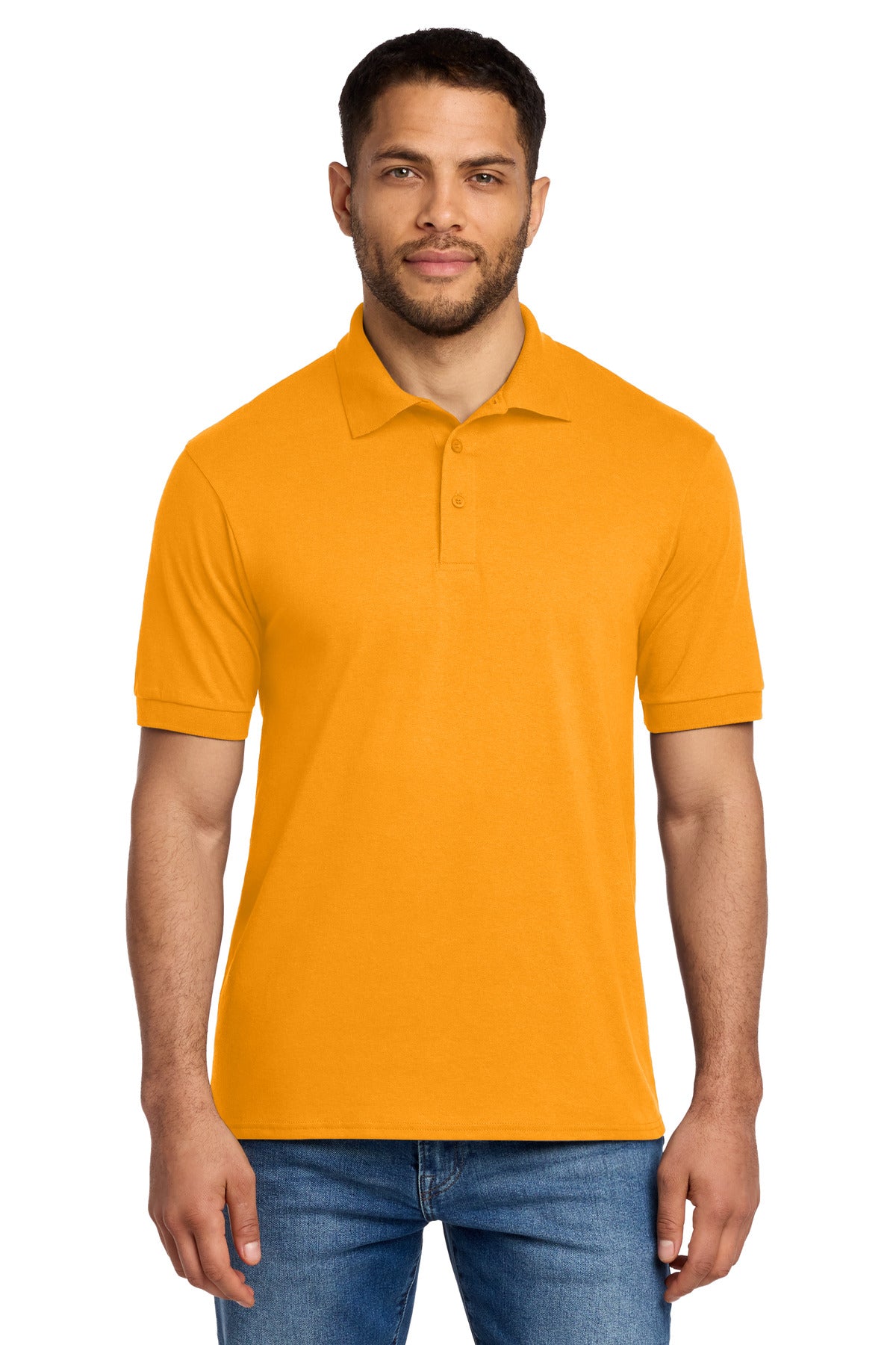 Custom Embroidery or DTF Print - Port & Co ® Core Blend Jersey Knit Polo. KP55