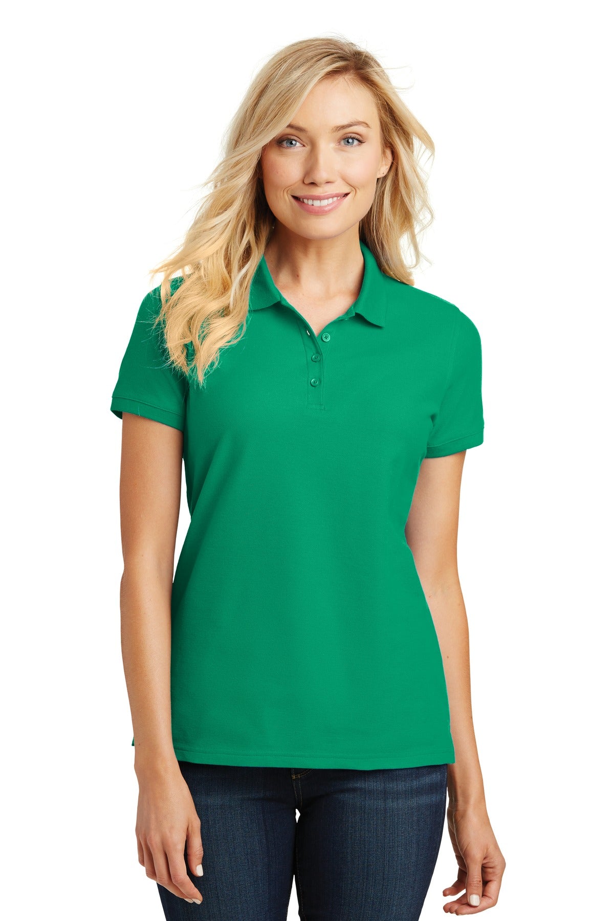 Custom Embroidery or DTF Print - Port Authority ® Women's Core Classic Pique Polo. L100