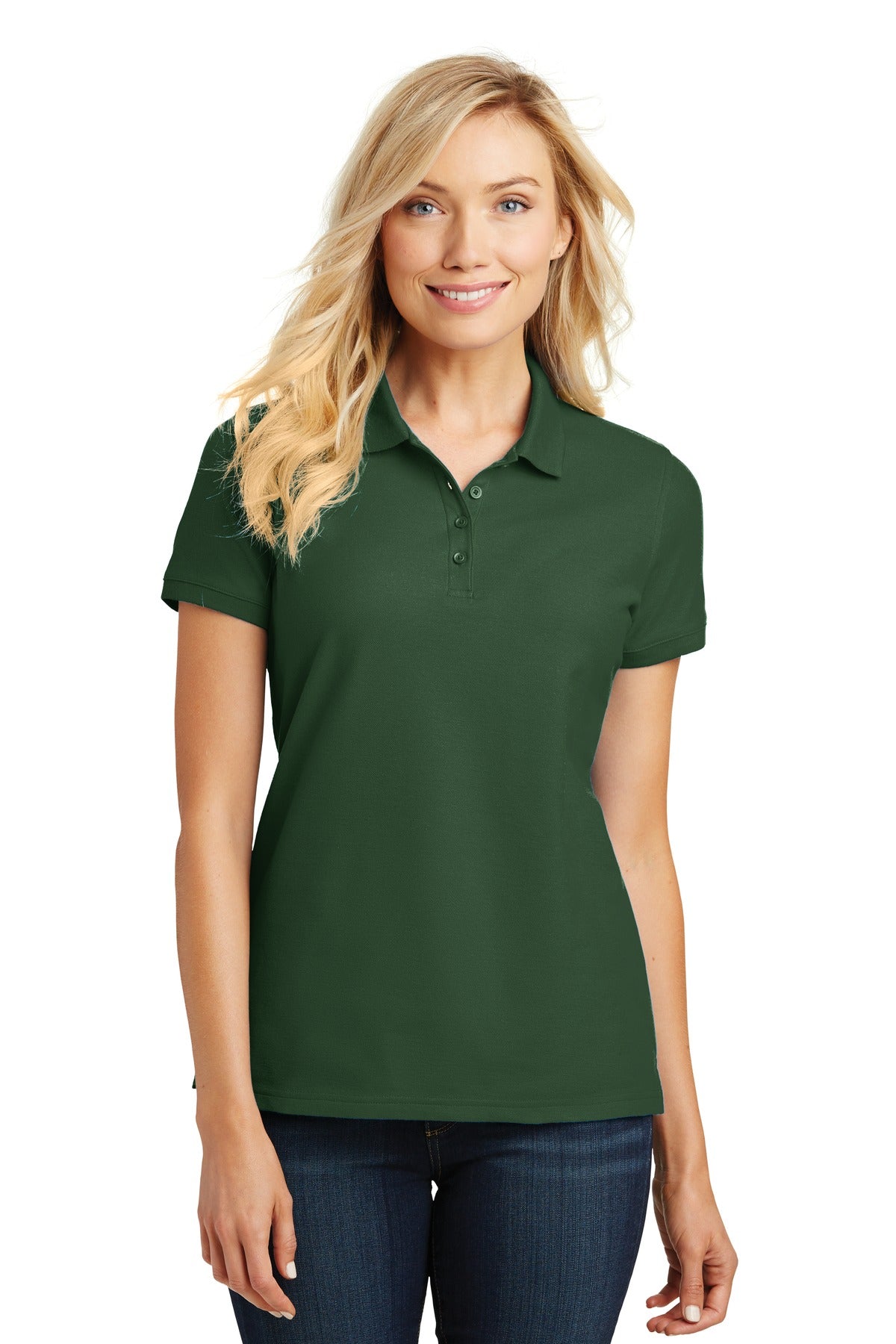 Custom Embroidery or DTF Print - Port Authority ® Women's Core Classic Pique Polo. L100