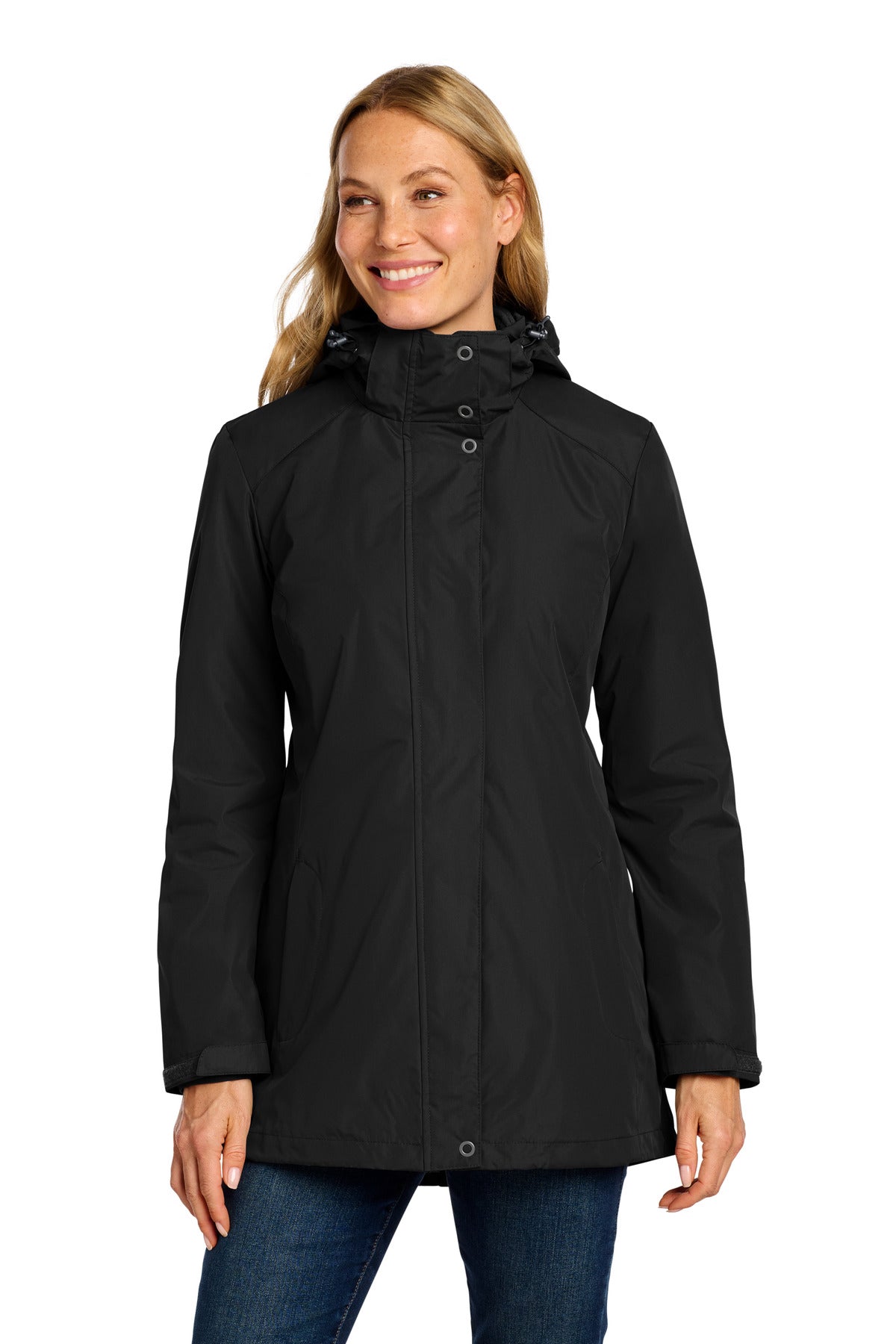 Custom Embroidery or DTF Print - Port Authority ® Women's All-Weather 3-in-1 Jacket L123