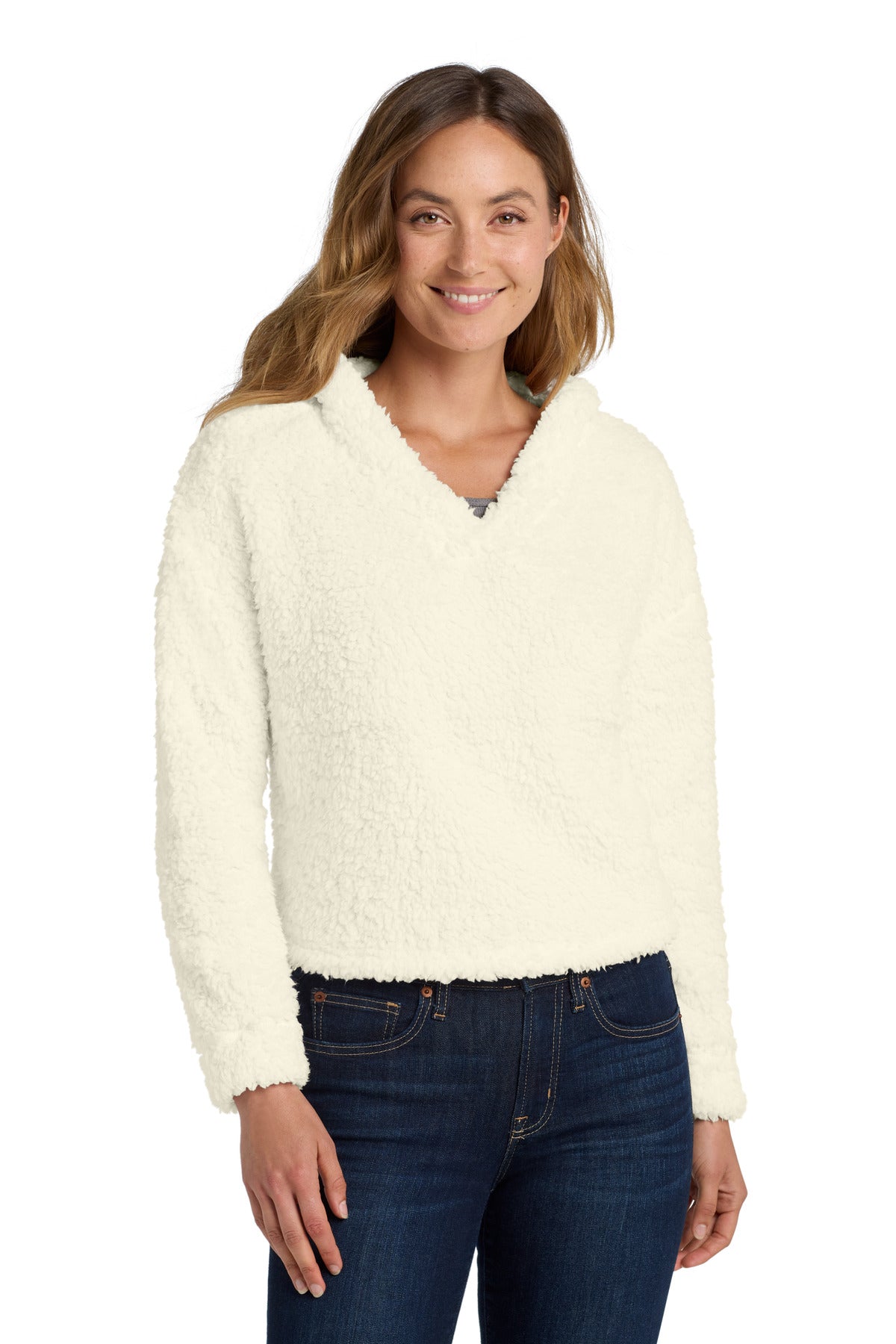 Custom Embroidery or DTF Print - Port Authority ® Women's Cozy Fleece Hoodie. L132