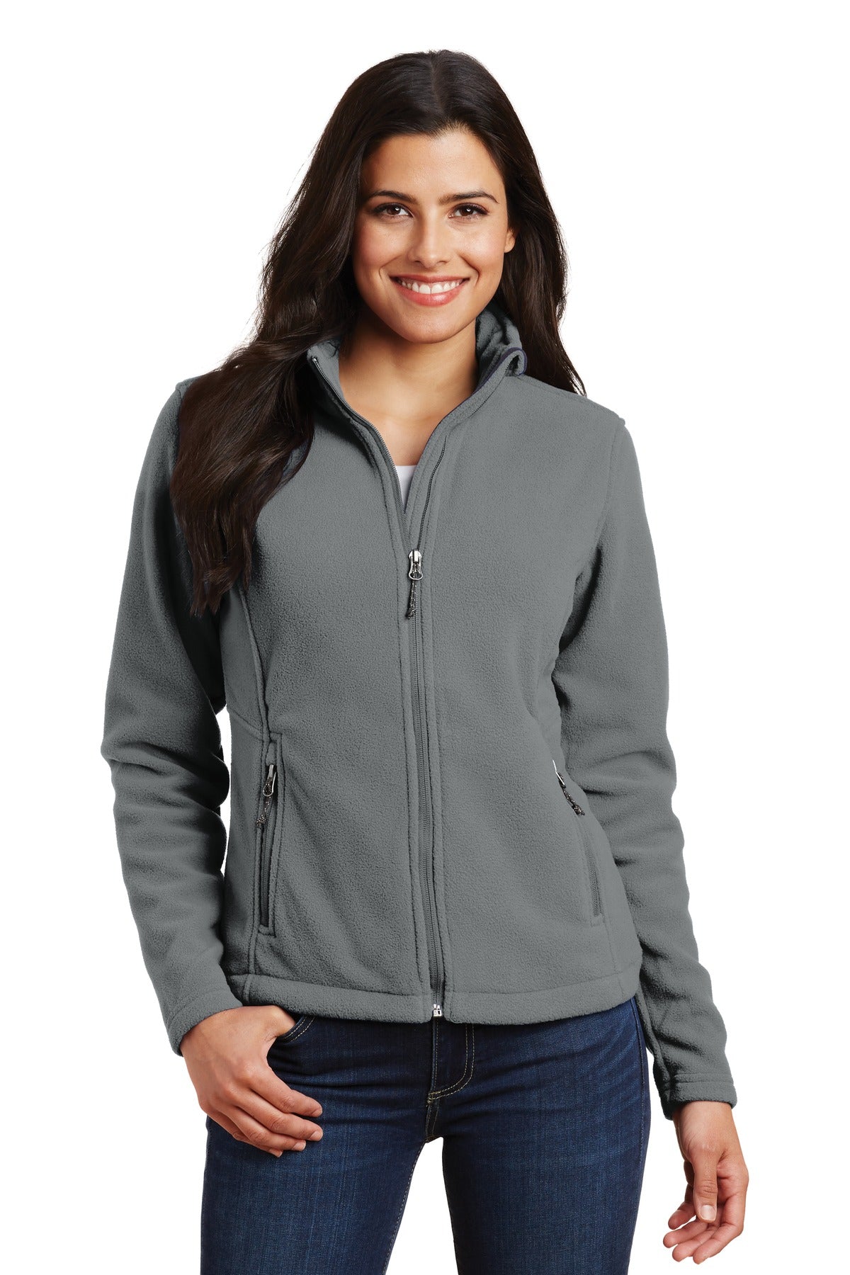Custom Embroidery or DTF Print - Port Authority ® Women's Value Fleece Jacket. L217