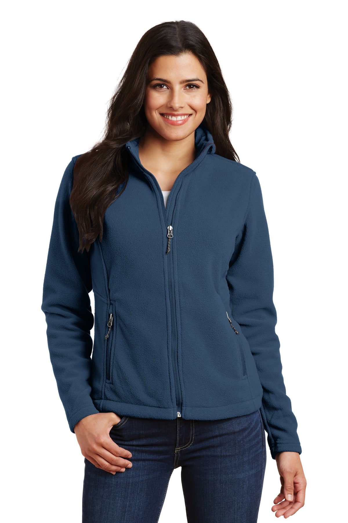 Custom Embroidery or DTF Print - Port Authority ® Women's Value Fleece Jacket. L217