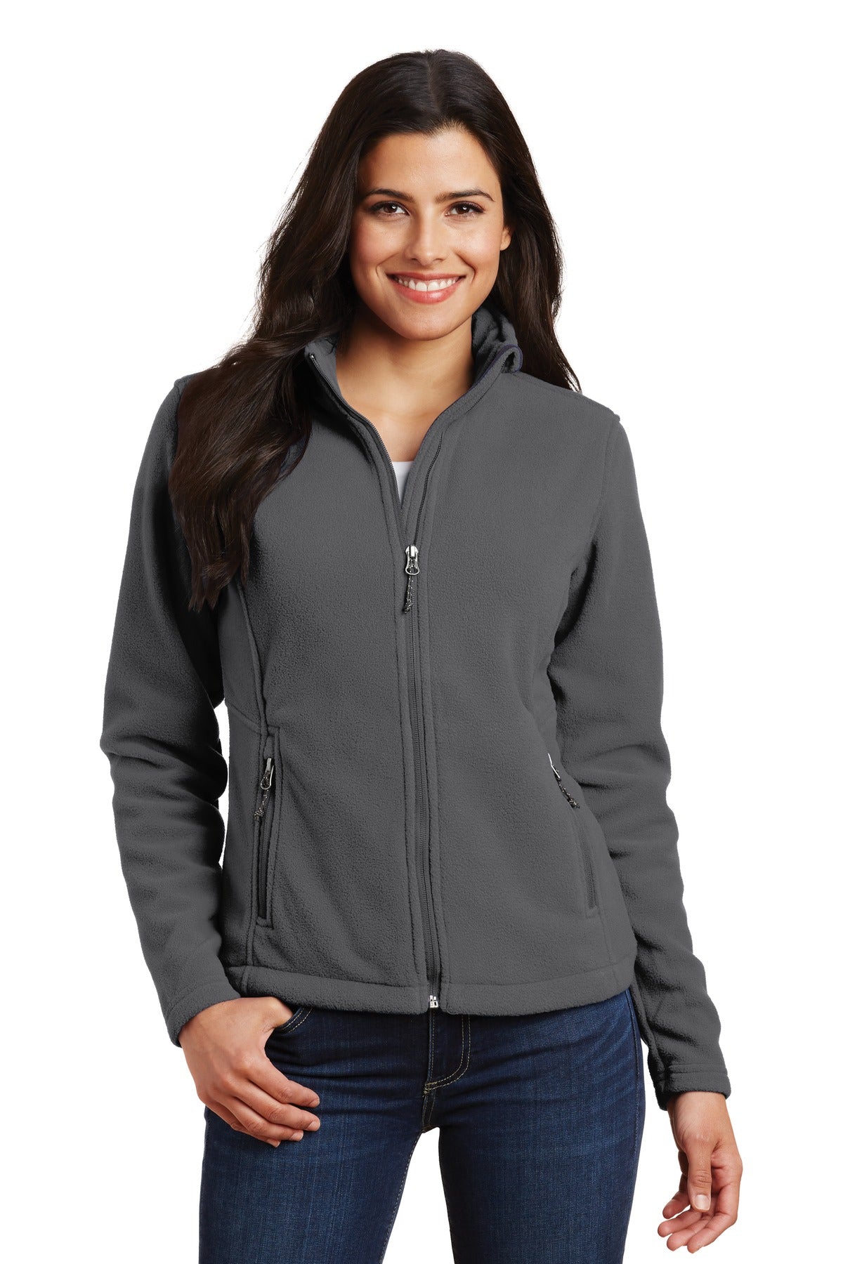 Custom Embroidery or DTF Print - Port Authority ® Women's Value Fleece Jacket. L217