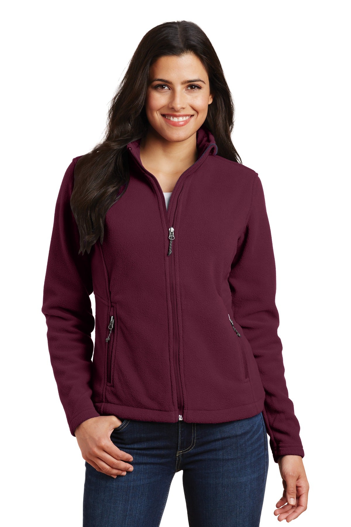 Custom Embroidery or DTF Print - Port Authority ® Women's Value Fleece Jacket. L217