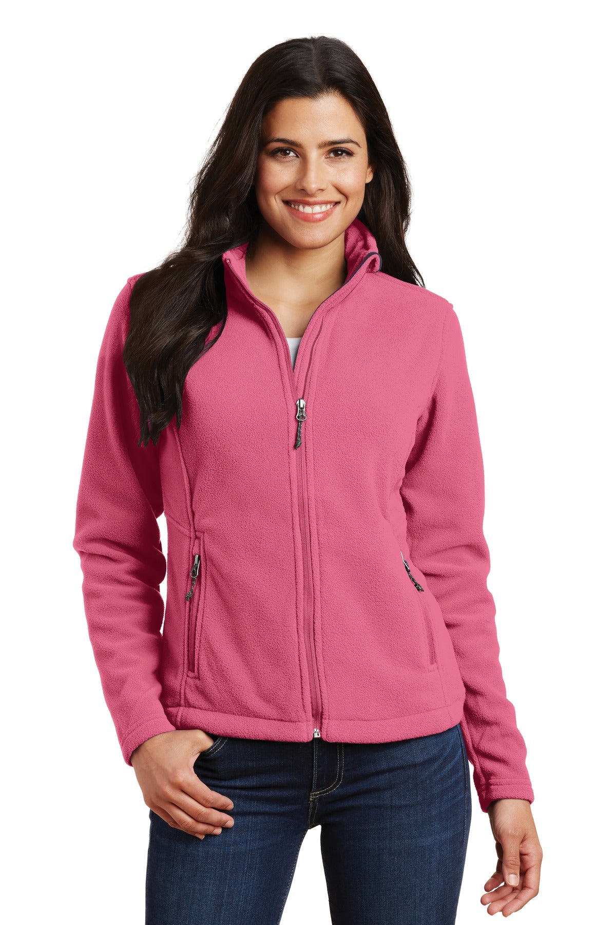 Custom Embroidery or DTF Print - Port Authority ® Women's Value Fleece Jacket. L217