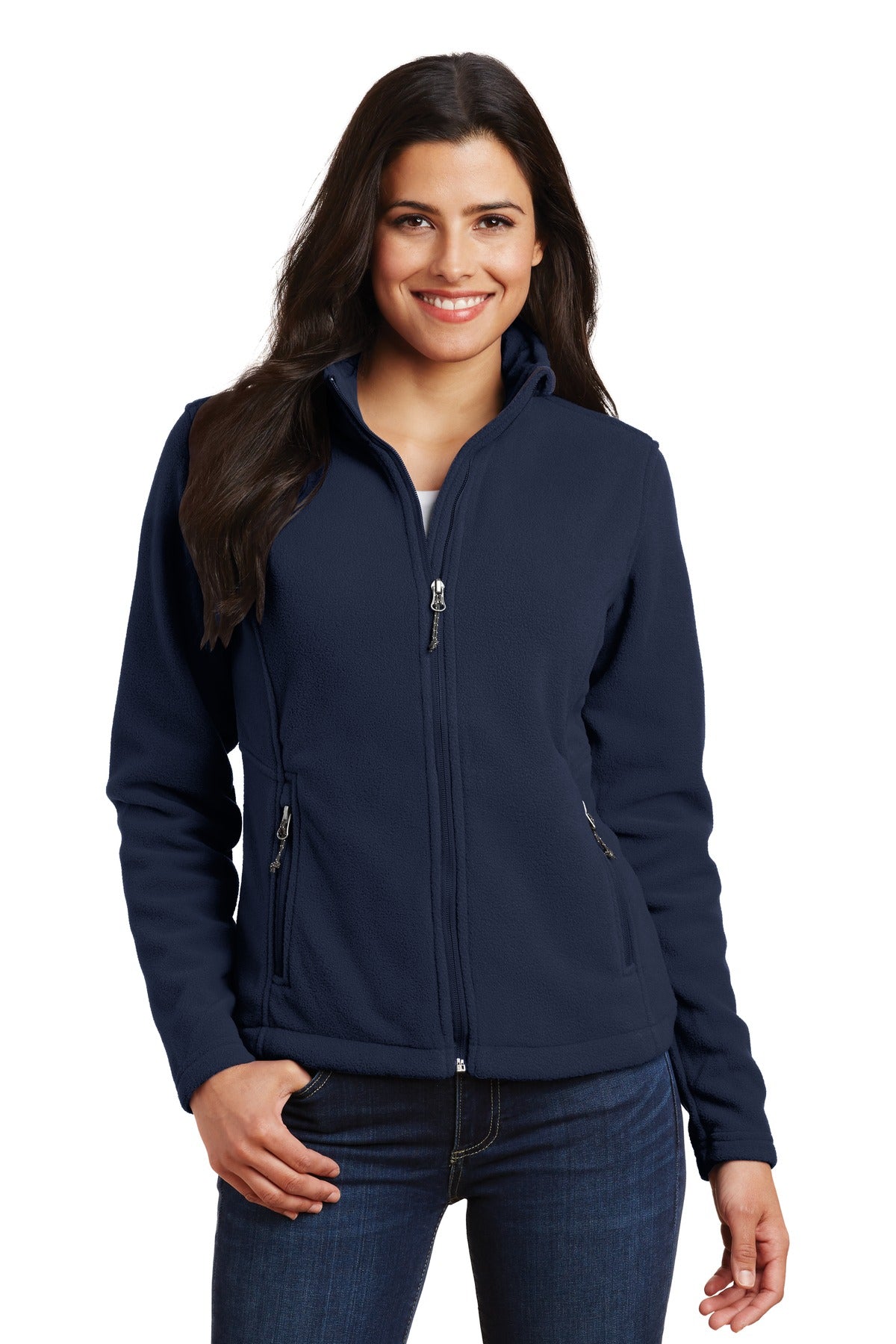 Custom Embroidery or DTF Print - Port Authority ® Women's Value Fleece Jacket. L217