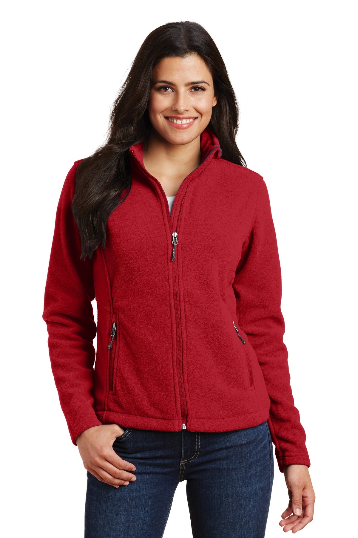 Custom Embroidery or DTF Print - Port Authority ® Women's Value Fleece Jacket. L217