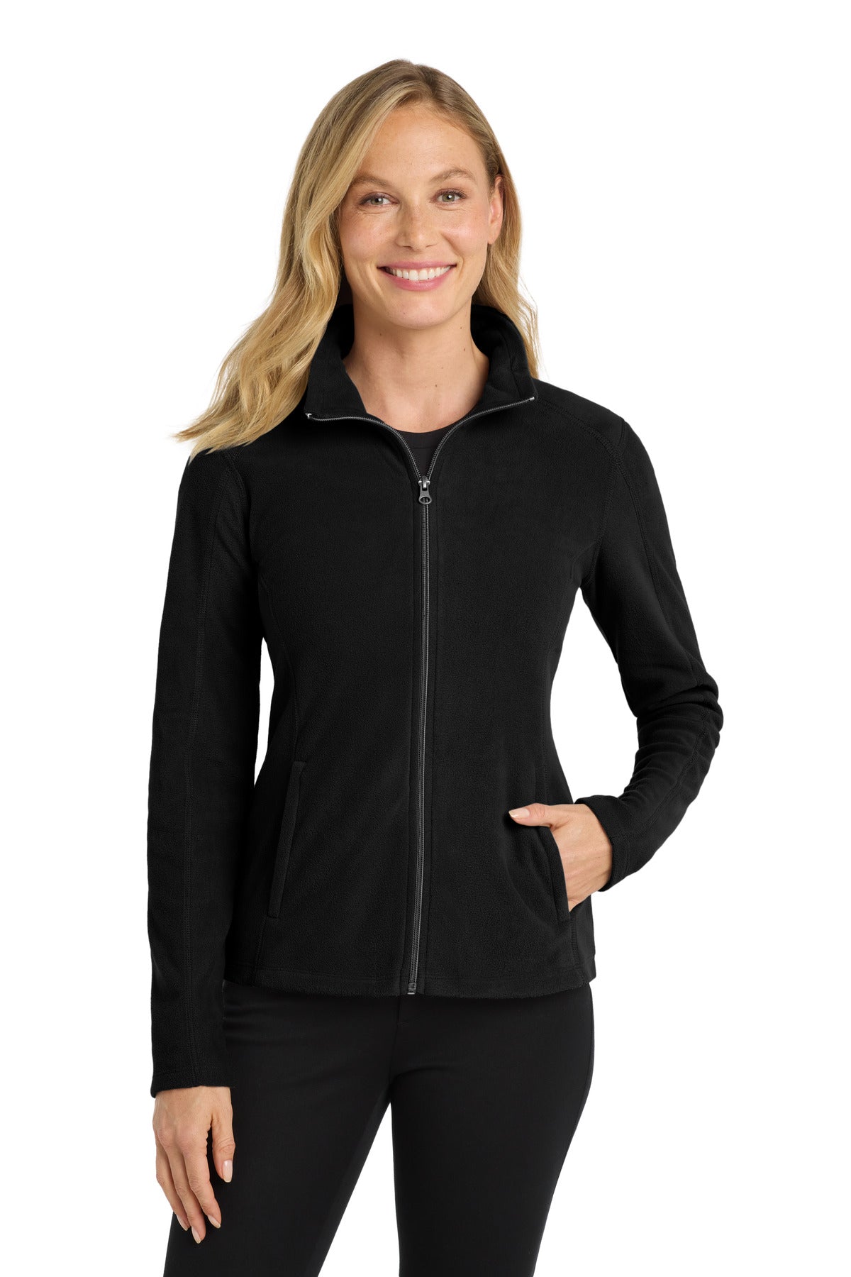 Custom Embroidered - Port Authority® Women's Microfleece Jacket. L223
