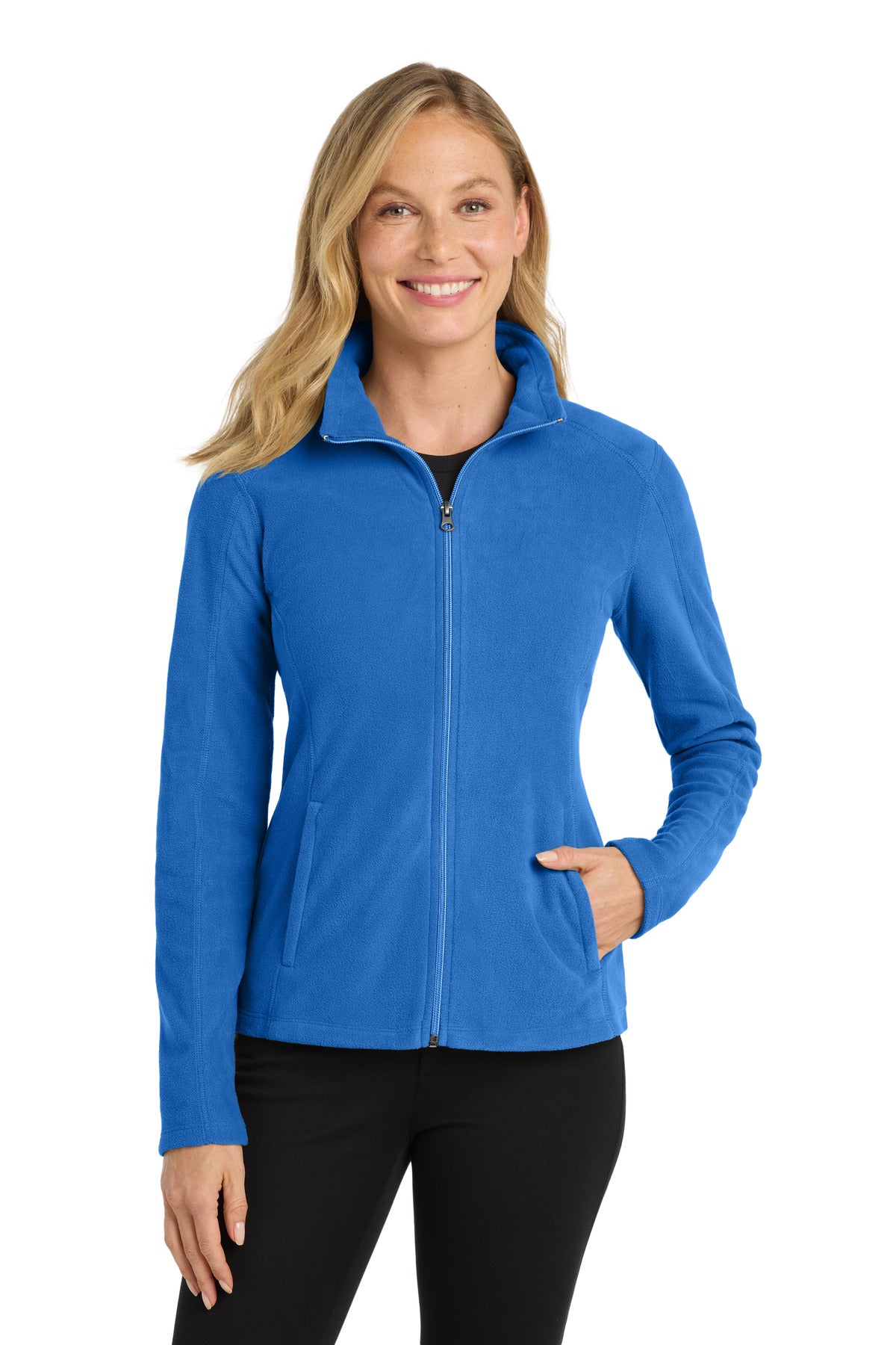 Custom Embroidery or DTF Print - Port Authority ® Women's Microfleece Jacket. L223