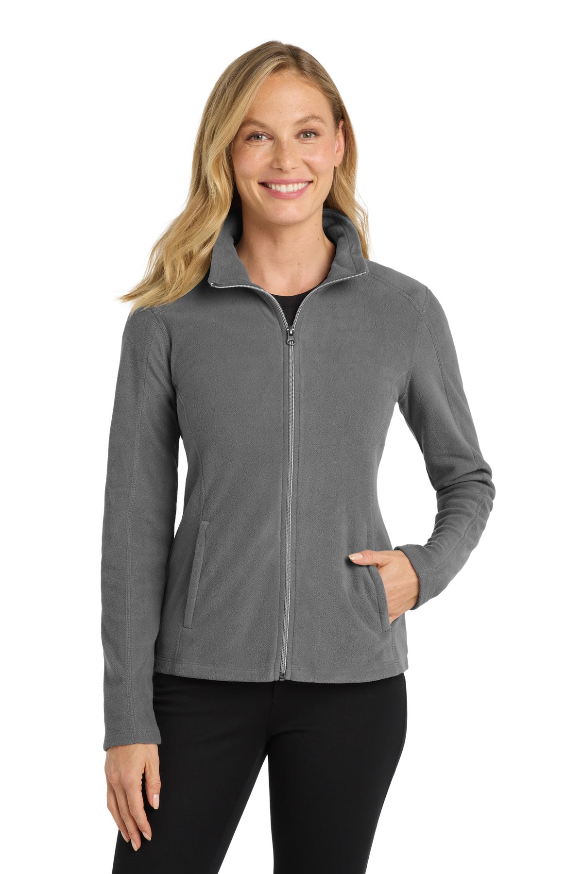 Custom Embroidered - Port Authority® Women's Microfleece Jacket. L223