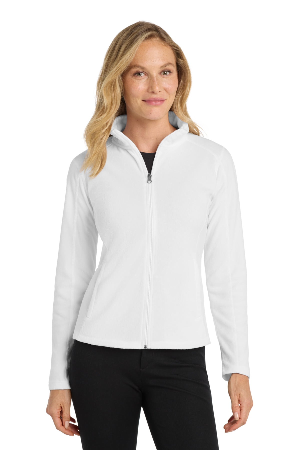 Custom Embroidery or DTF Print - Port Authority ® Women's Microfleece Jacket. L223
