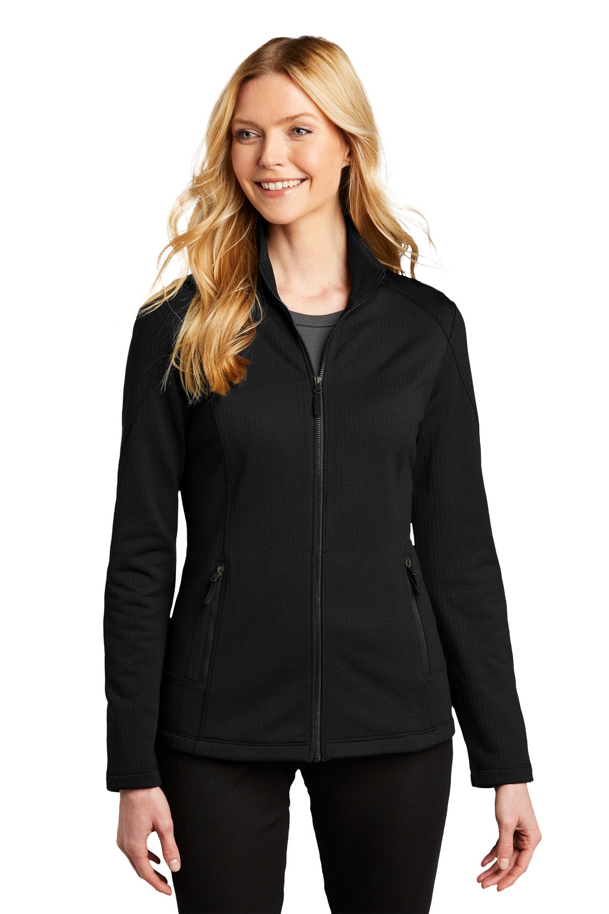 Custom Embroidered - Port Authority ® Women's Grid Fleece Jacket. L239