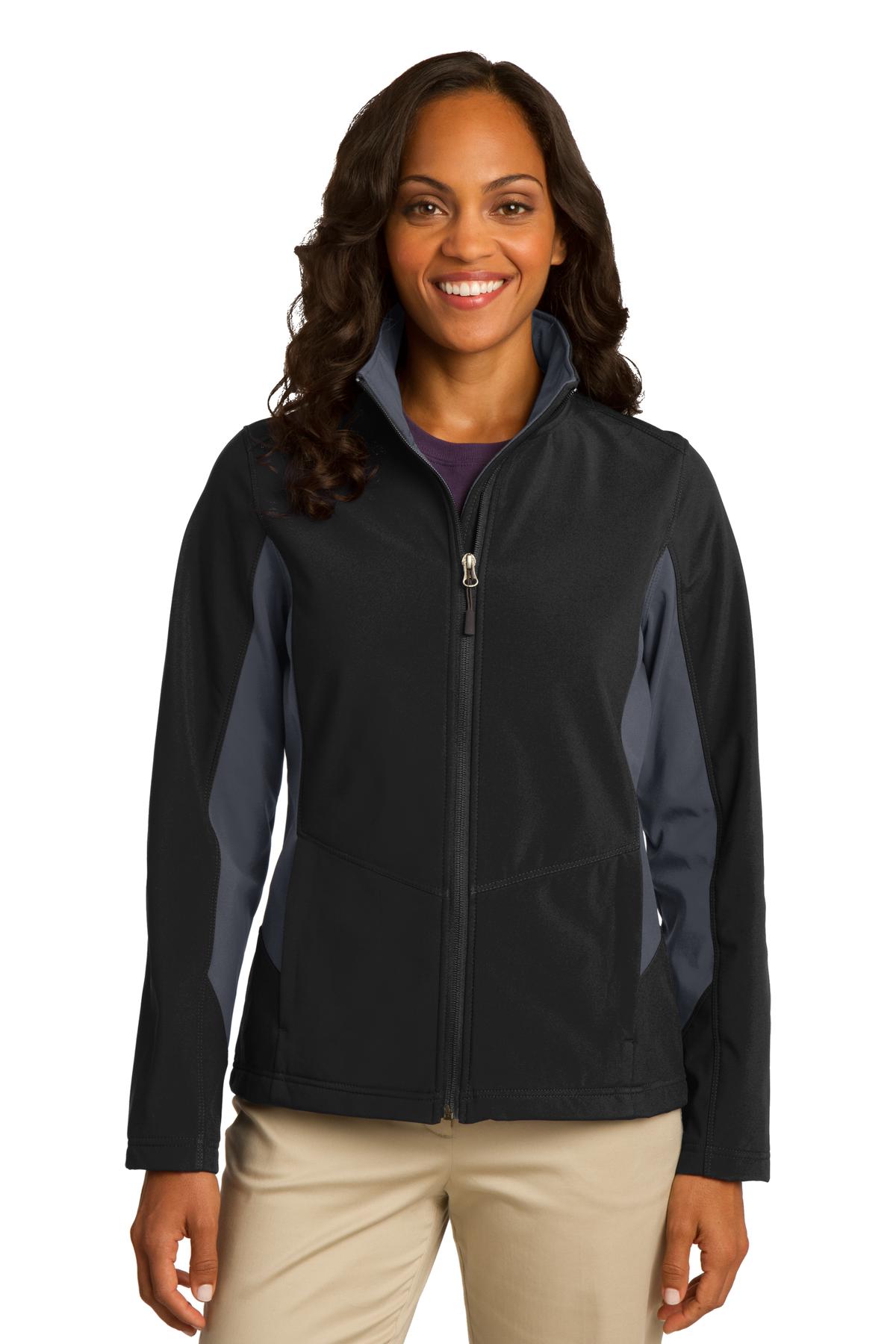 Custom Embroidered - Port Authority® Women's Core Colorblock Soft Shell Jacket. L318