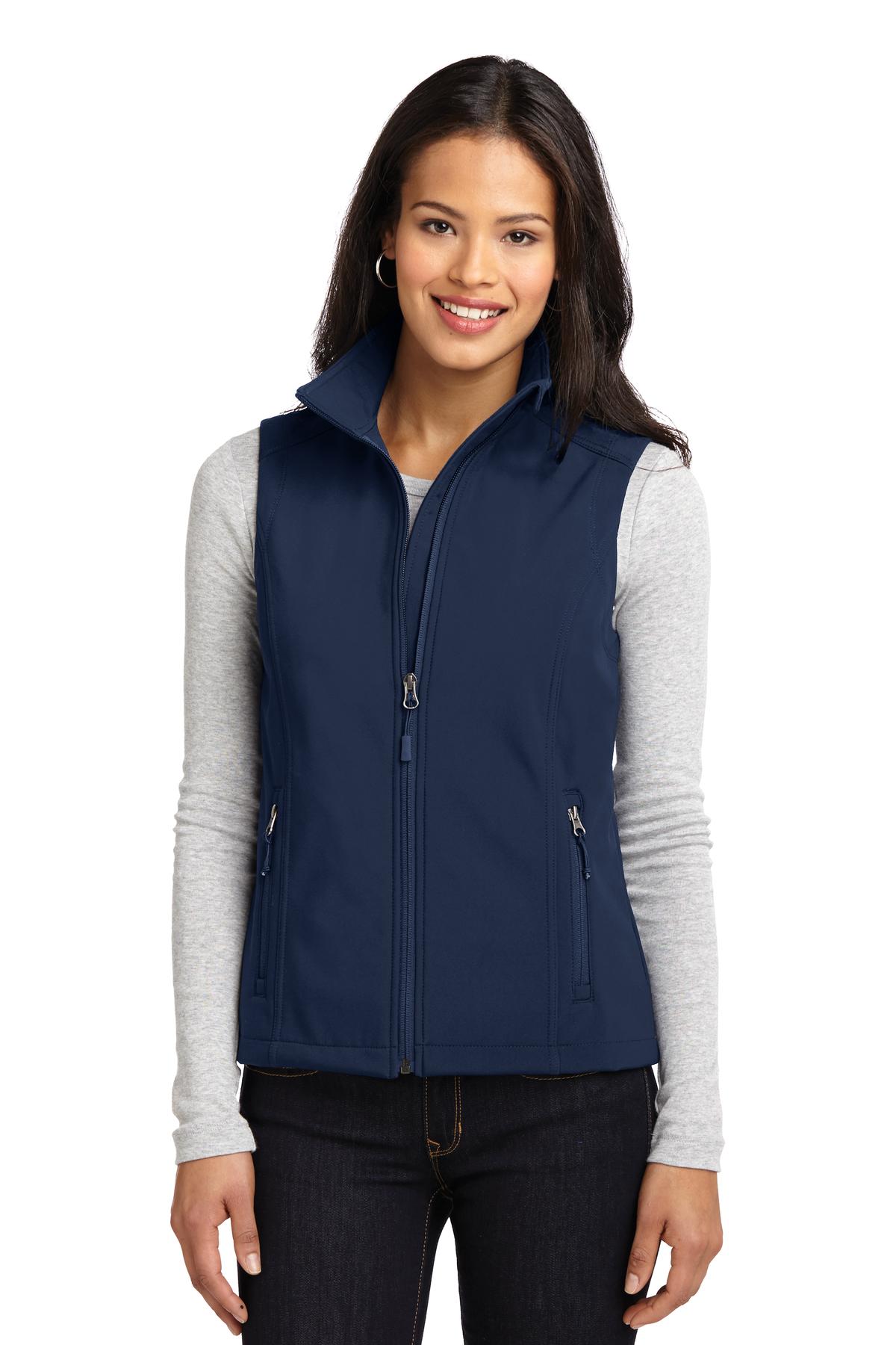 Custom Embroidery or DTF Print - Port Authority ® Women's Core Soft Shell Vest. L325